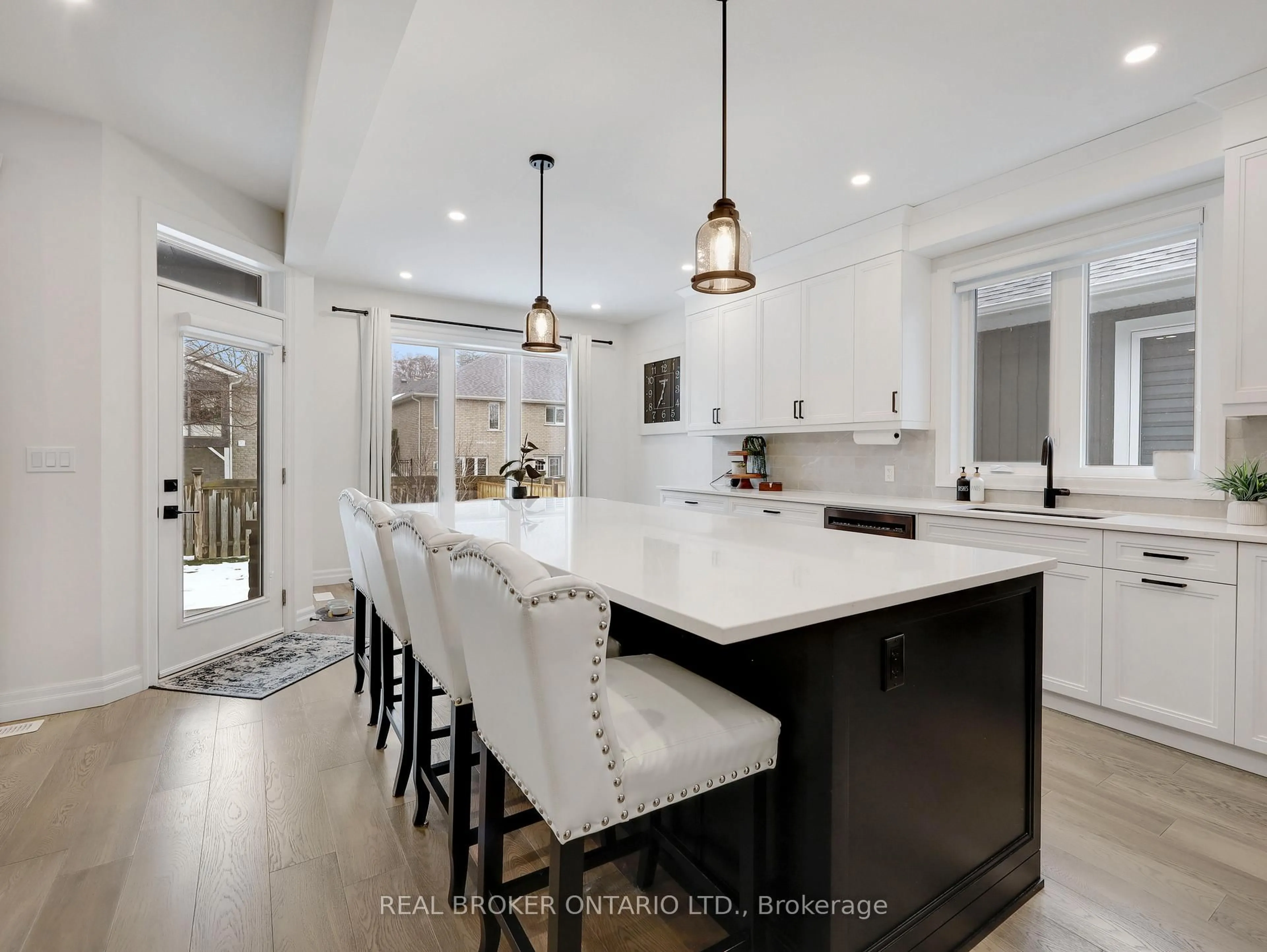 Open concept kitchen, ceramic/tile floor for 68 Cedar St #11, Brant Ontario N3L 0L4