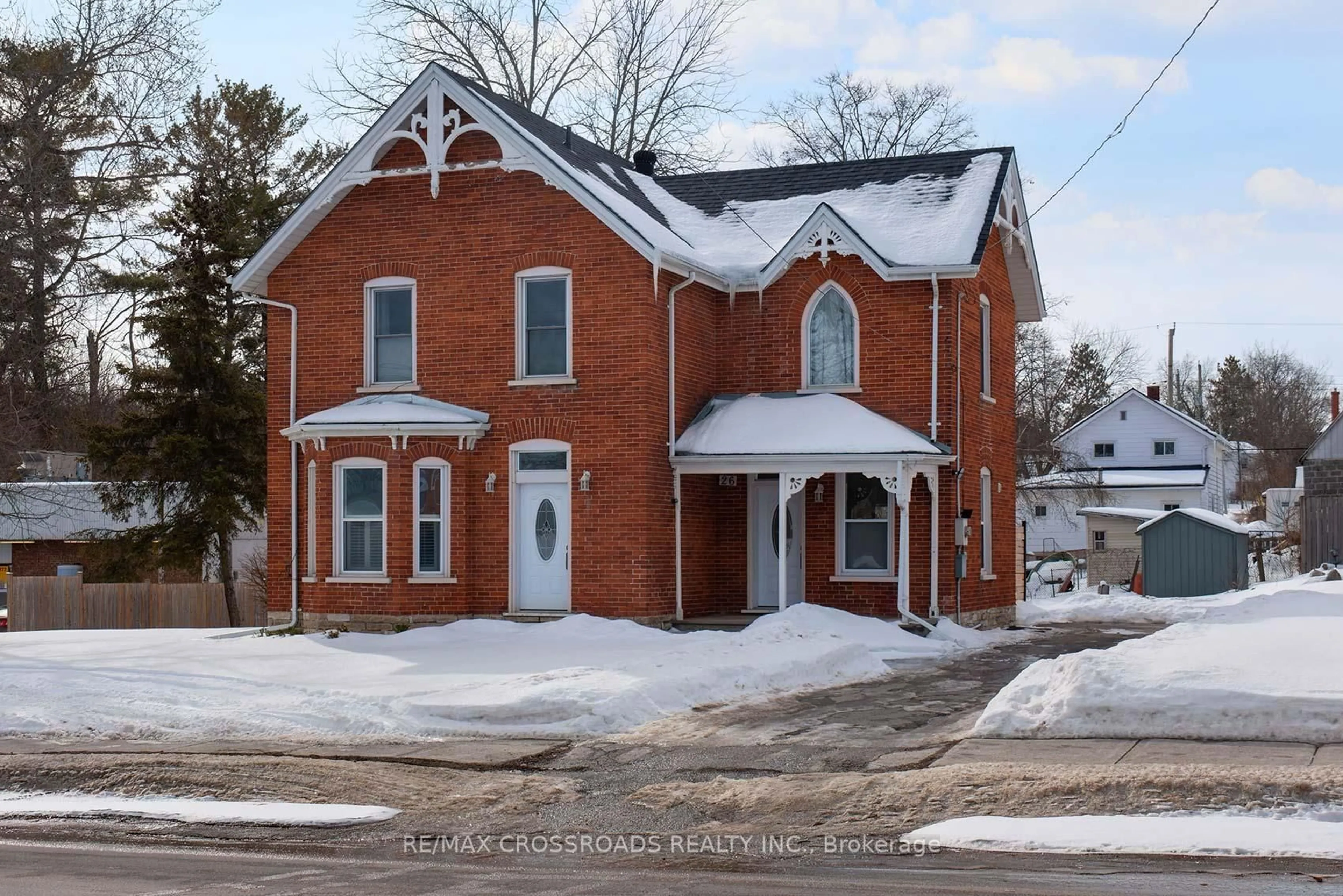 Home with brick exterior material, street for 26 Victoria St, Tweed Ontario K0K 3J0