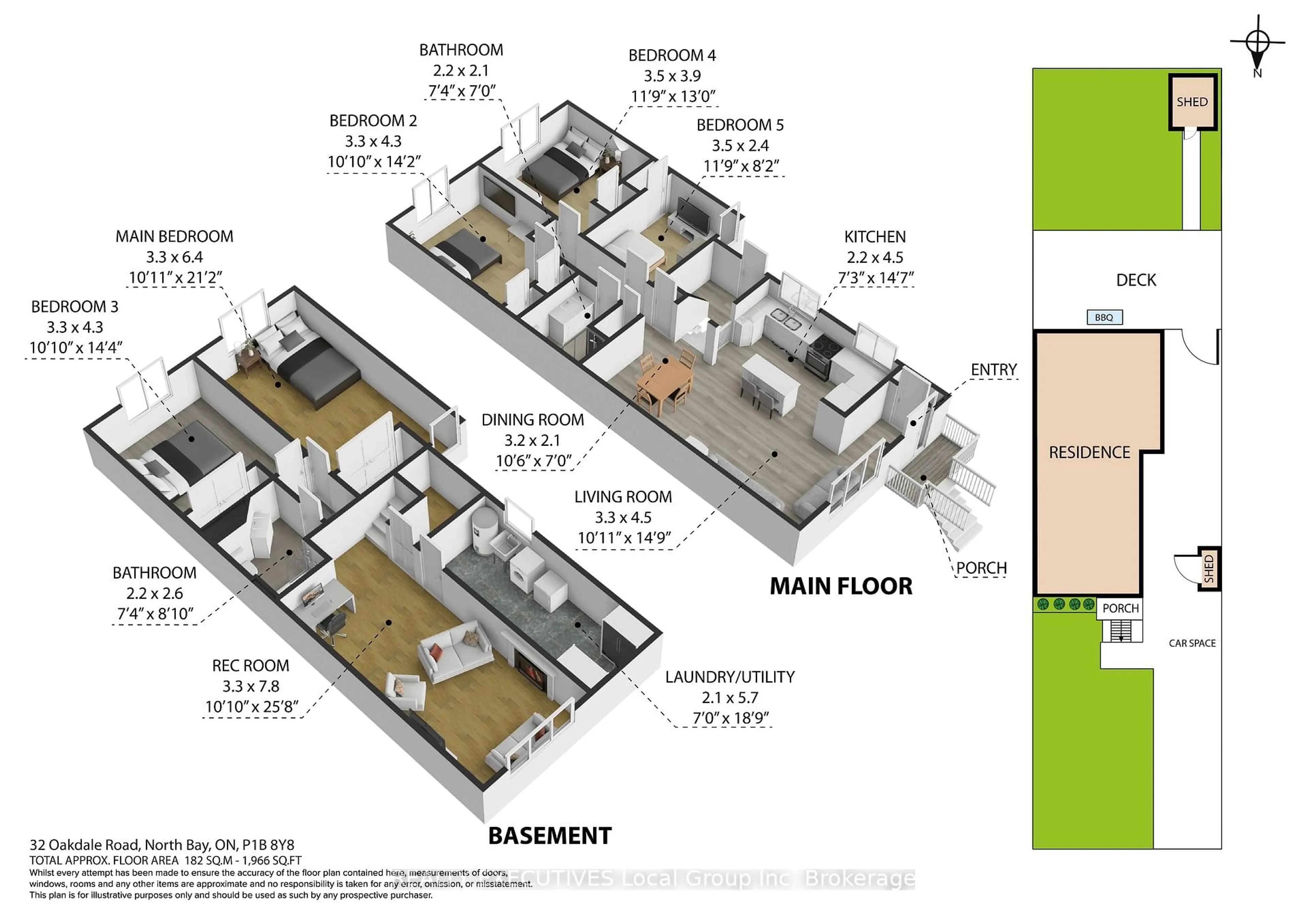 Floor plan for 32 OAKDALE Rd, North Bay Ontario P1B 8Y8
