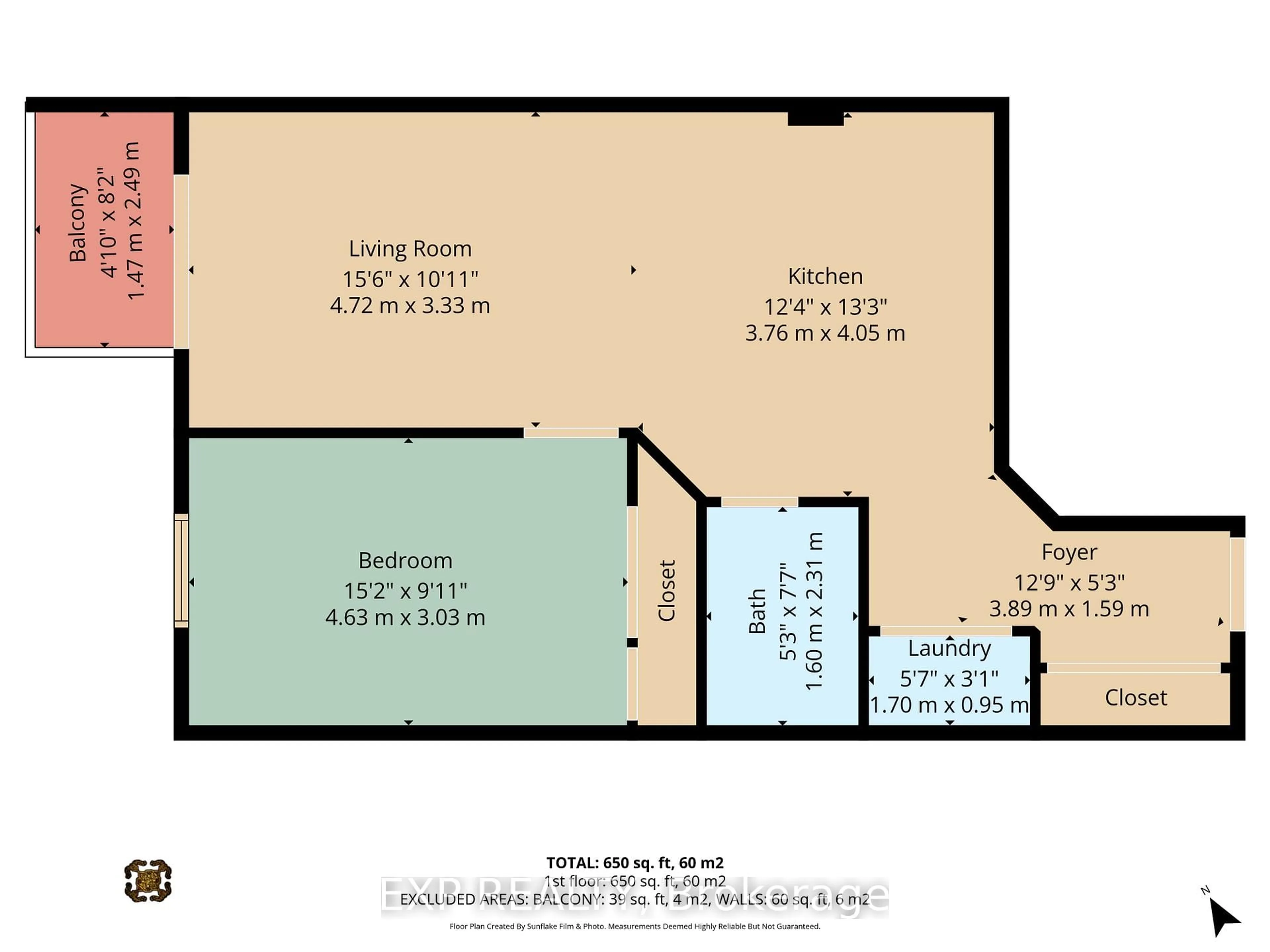 Floor plan for 429 Somerset St #803, Ottawa Ontario K2P 2P5