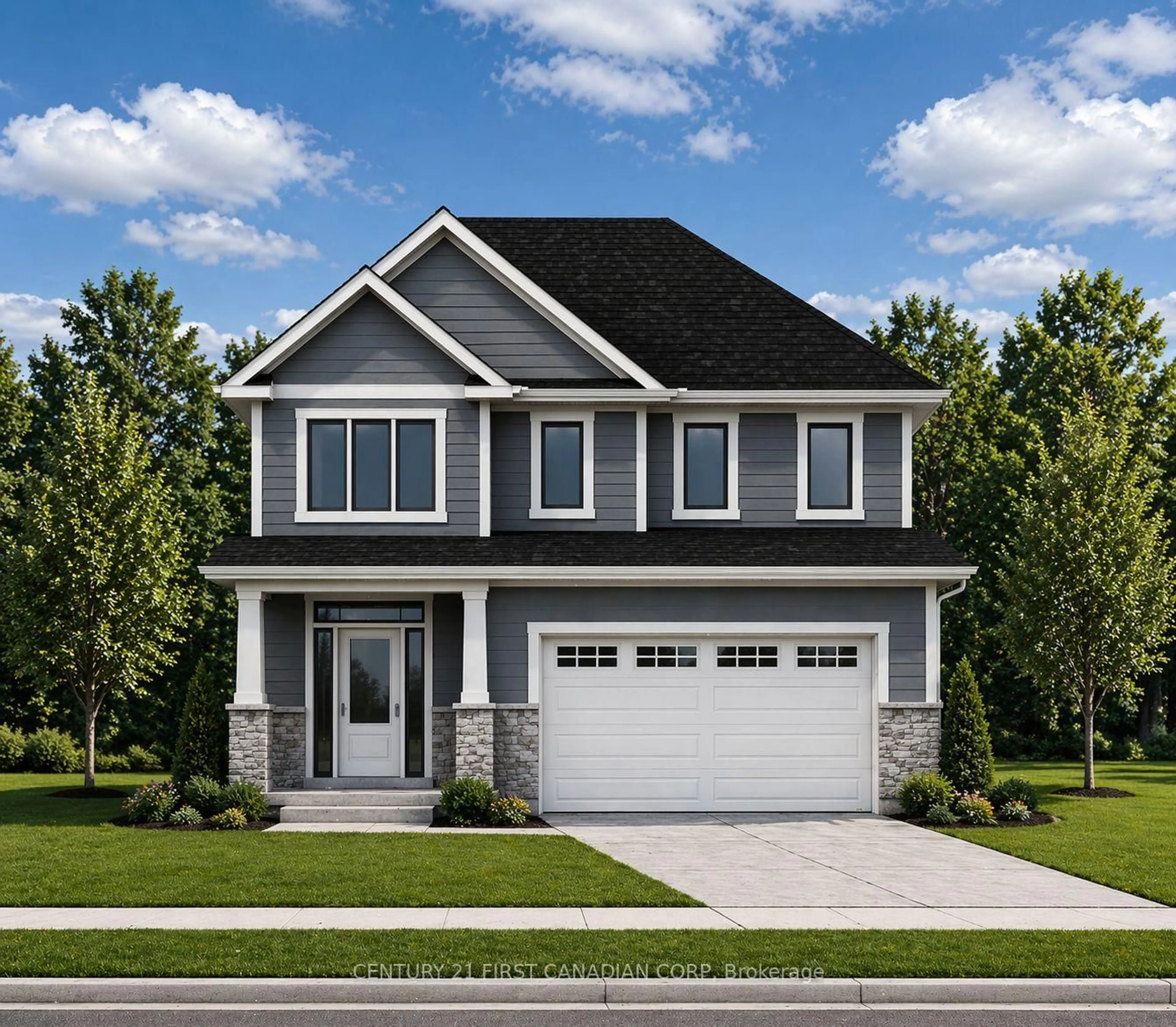 Home with vinyl exterior material, street for 4371 GREEN BEND Rd, London South Ontario N6P 0K9