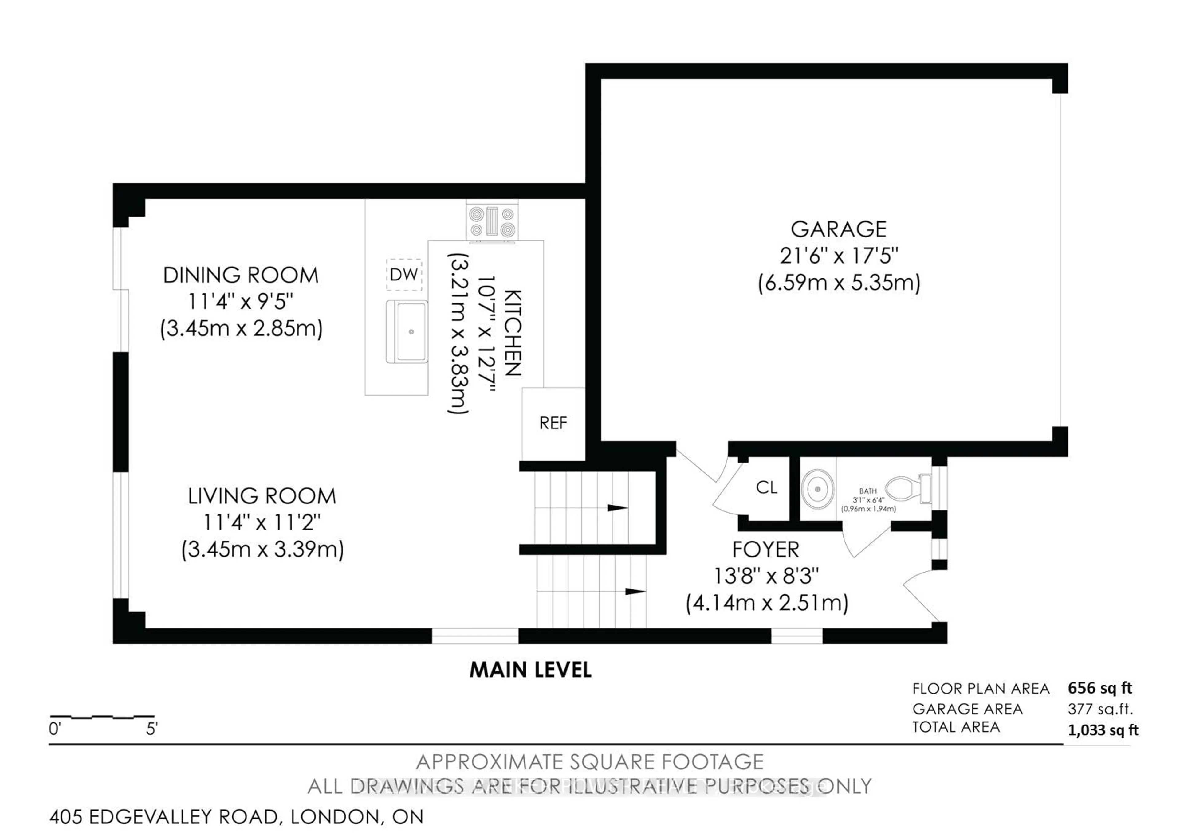 Floor plan for 405 Edgevalley Rd, London East Ontario N5V 0C2