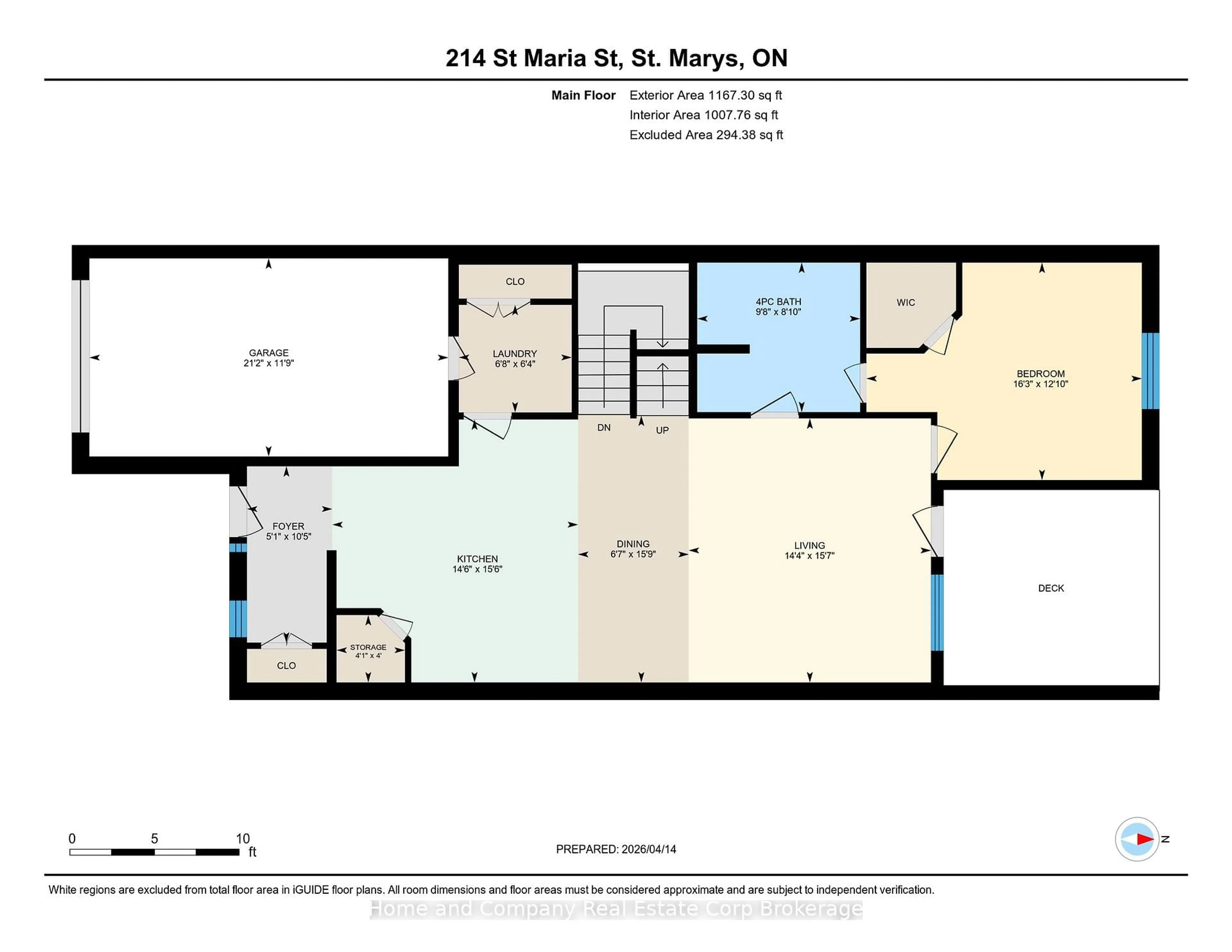 Floor plan for 214 St Maria St, St. Marys Ontario N4X 0B3