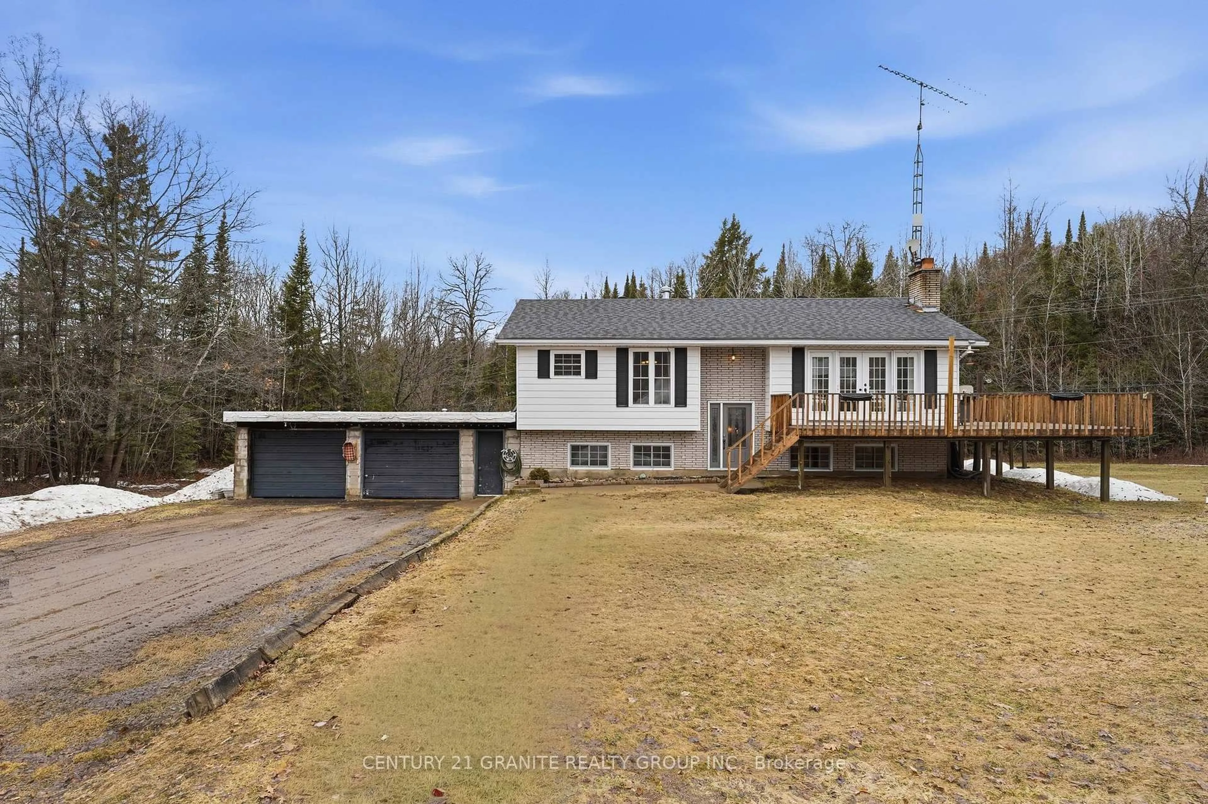 A pic from outside/outdoor area/front of a property/back of a property/a pic from drone, street for 301 Hybla Rd, Bancroft Ontario K0L 1C0