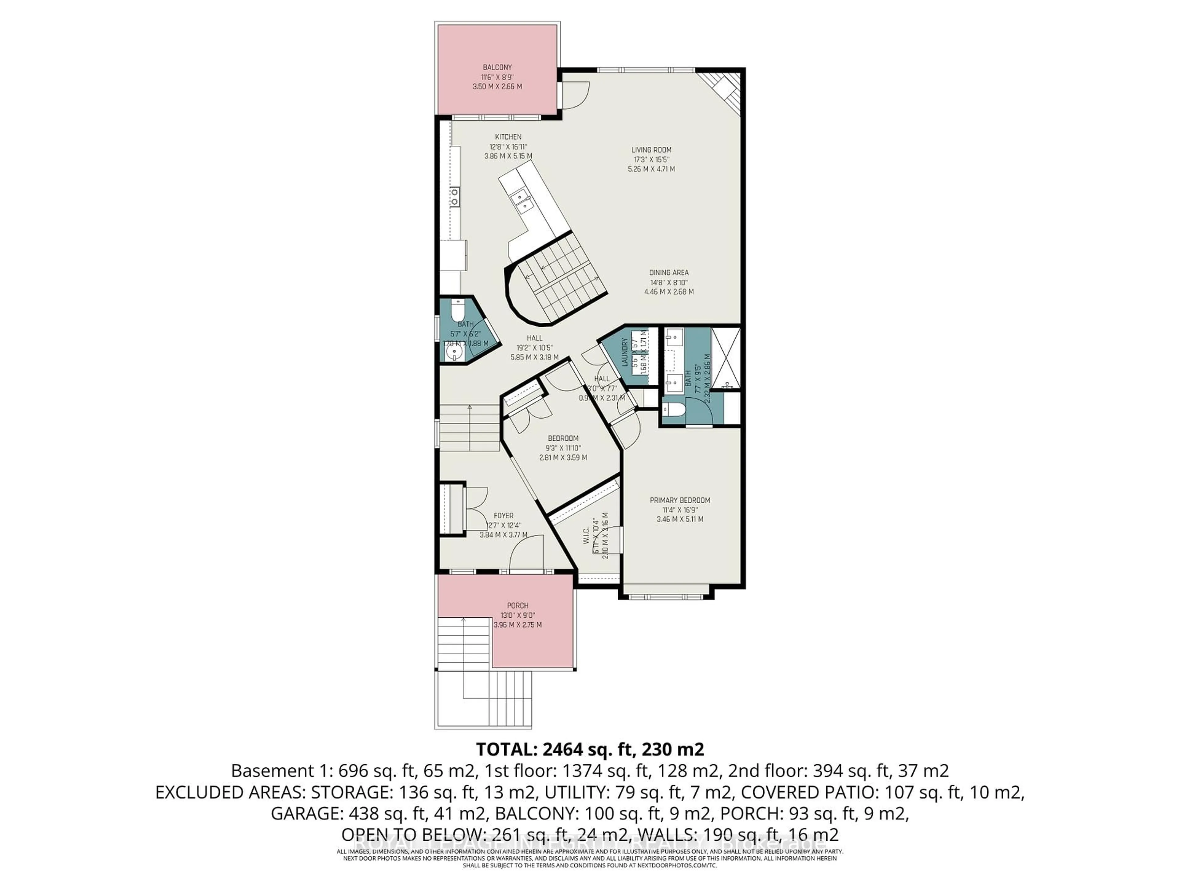 Floor plan for 15 Marsh Sparrow Private, Kanata Ontario K2K 3P1