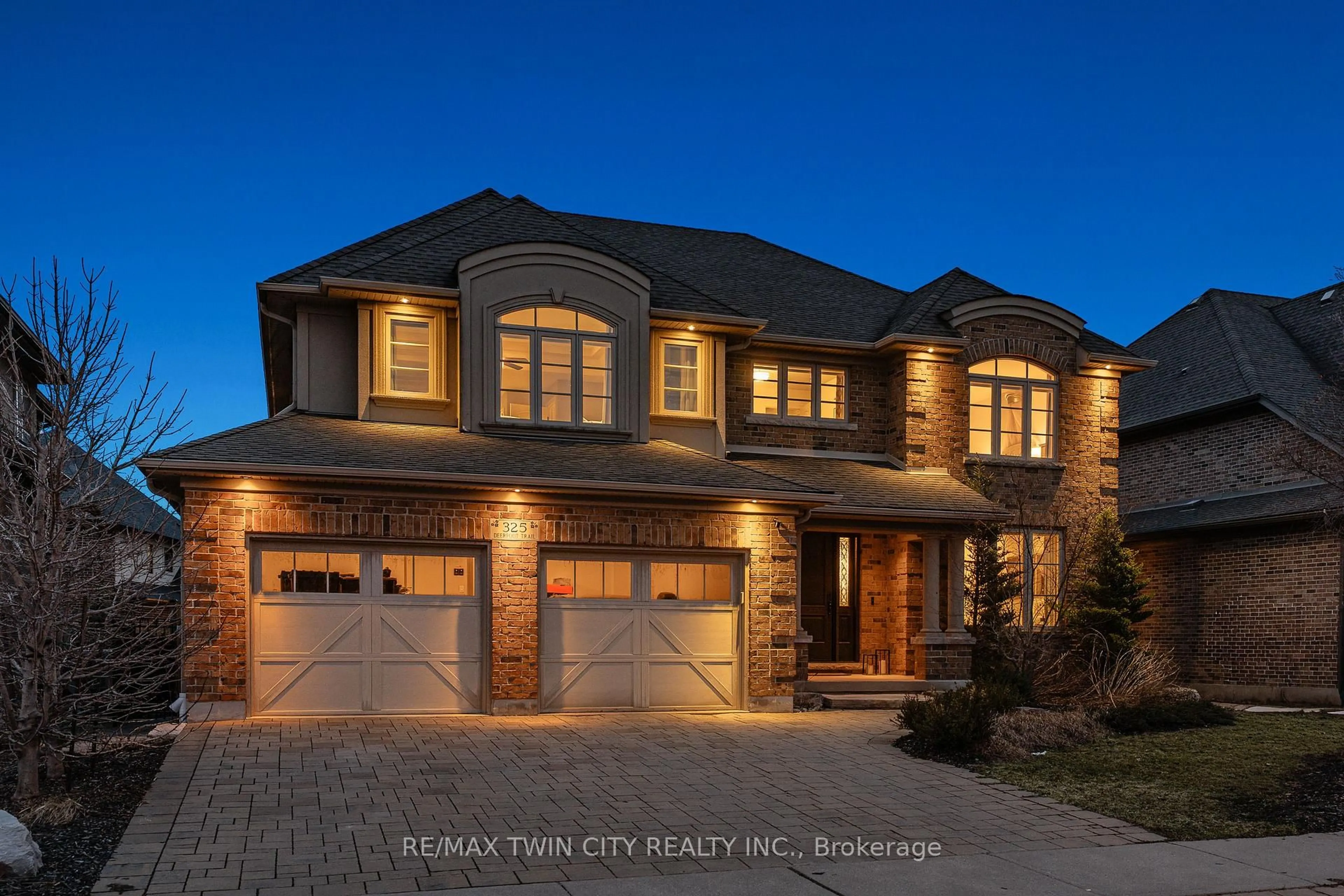 Home with brick exterior material, street for 325 Deerfoot Tr, Waterloo Ontario N2K 0B4