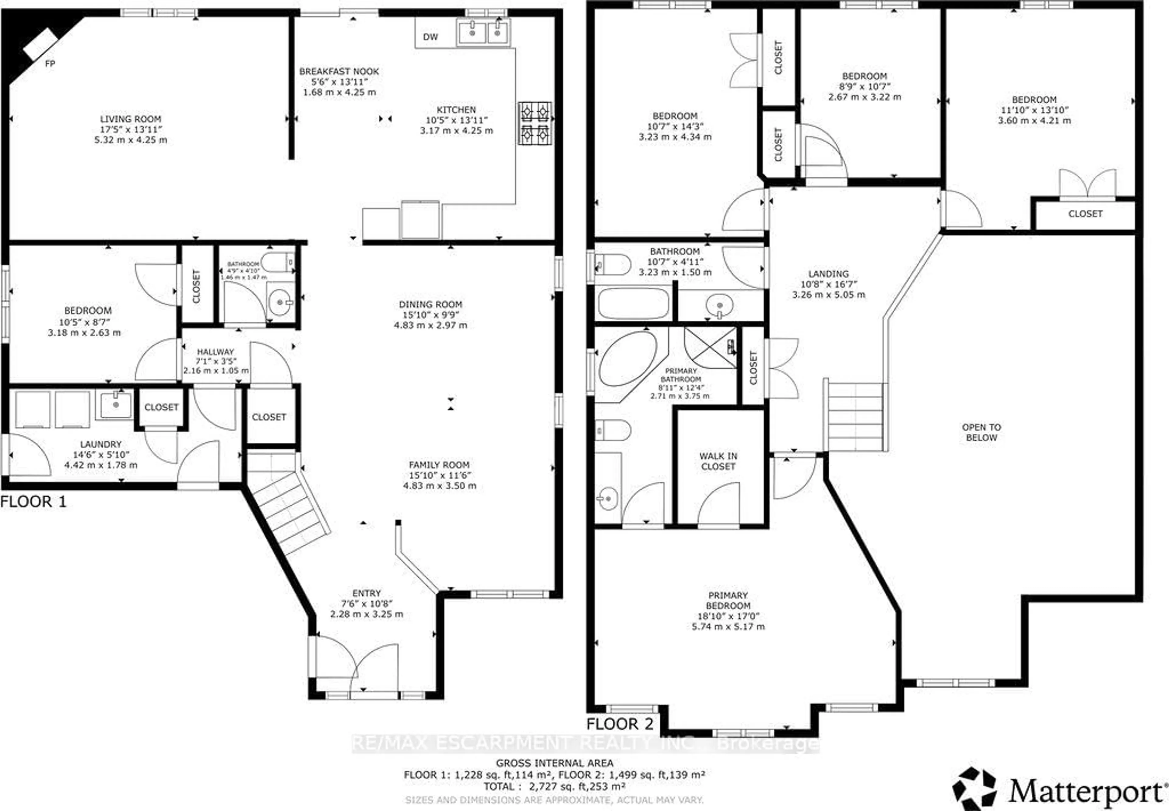 Floor plan for 154 Thoroughbred Blvd, Hamilton Ontario L9K 1M9