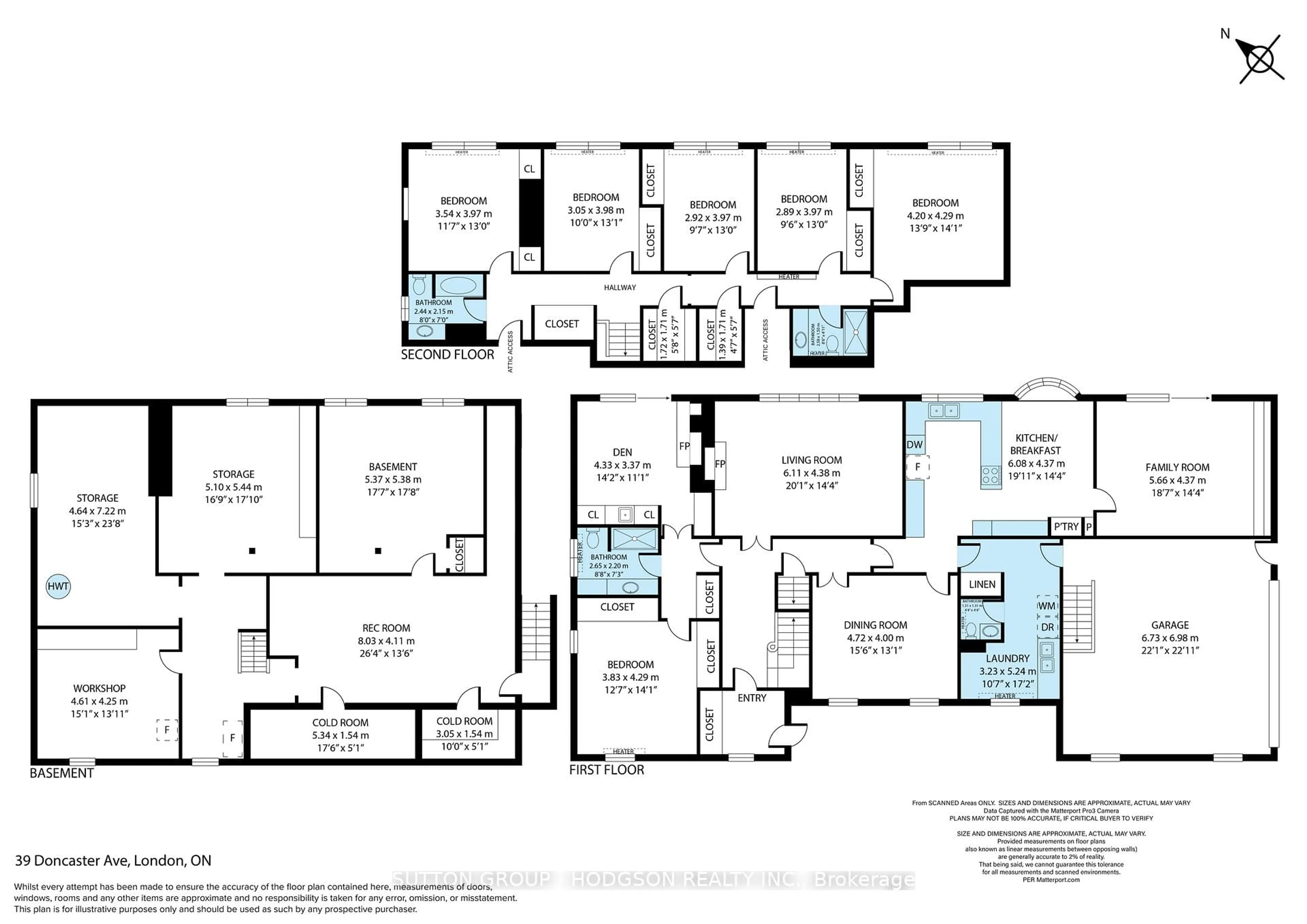 Floor plan for 39 Doncaster Ave, London North Ontario N6G 2A1