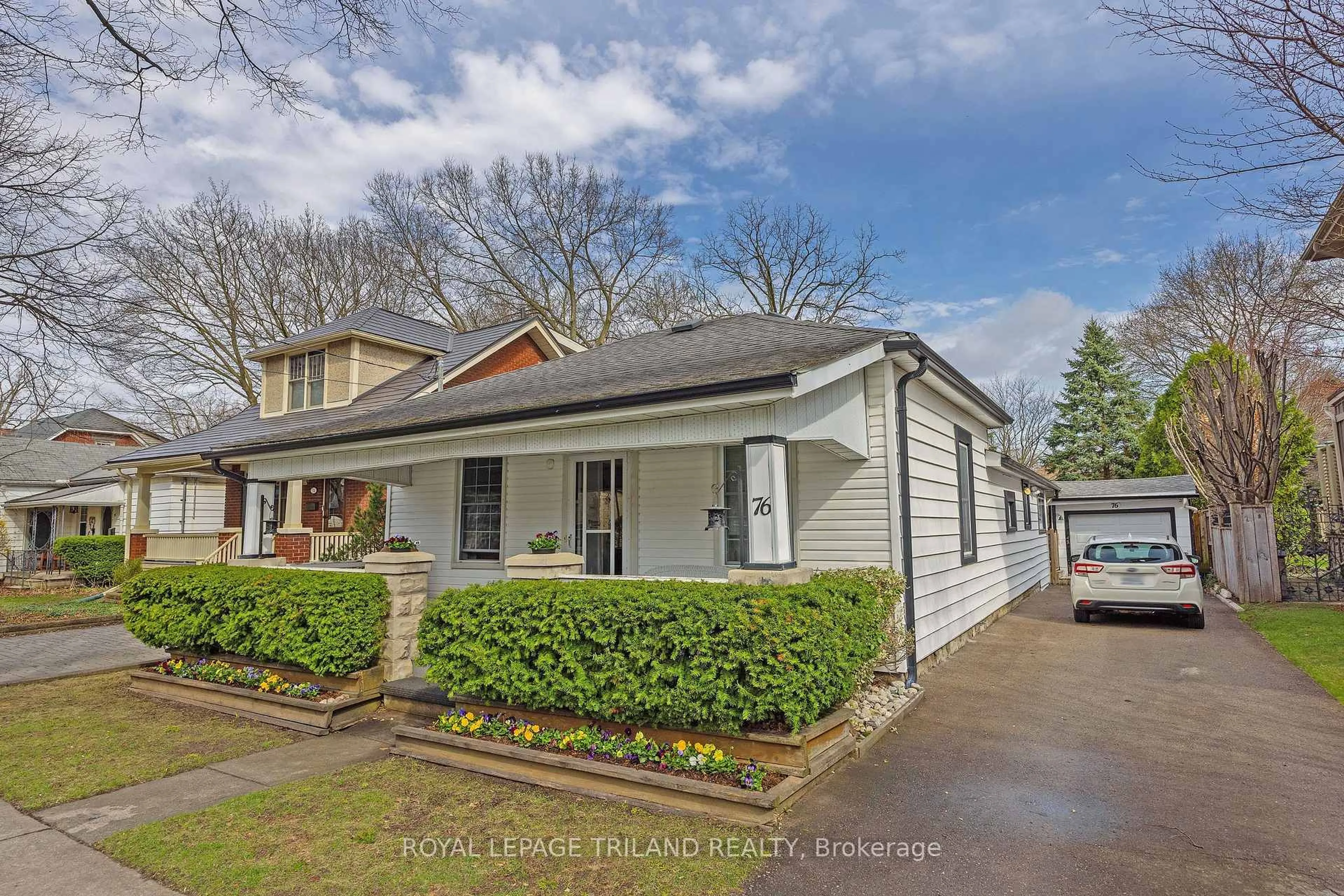 A pic from outside/outdoor area/front of a property/back of a property/a pic from drone, street for 76 Askin St, London South Ontario N6C 1E4