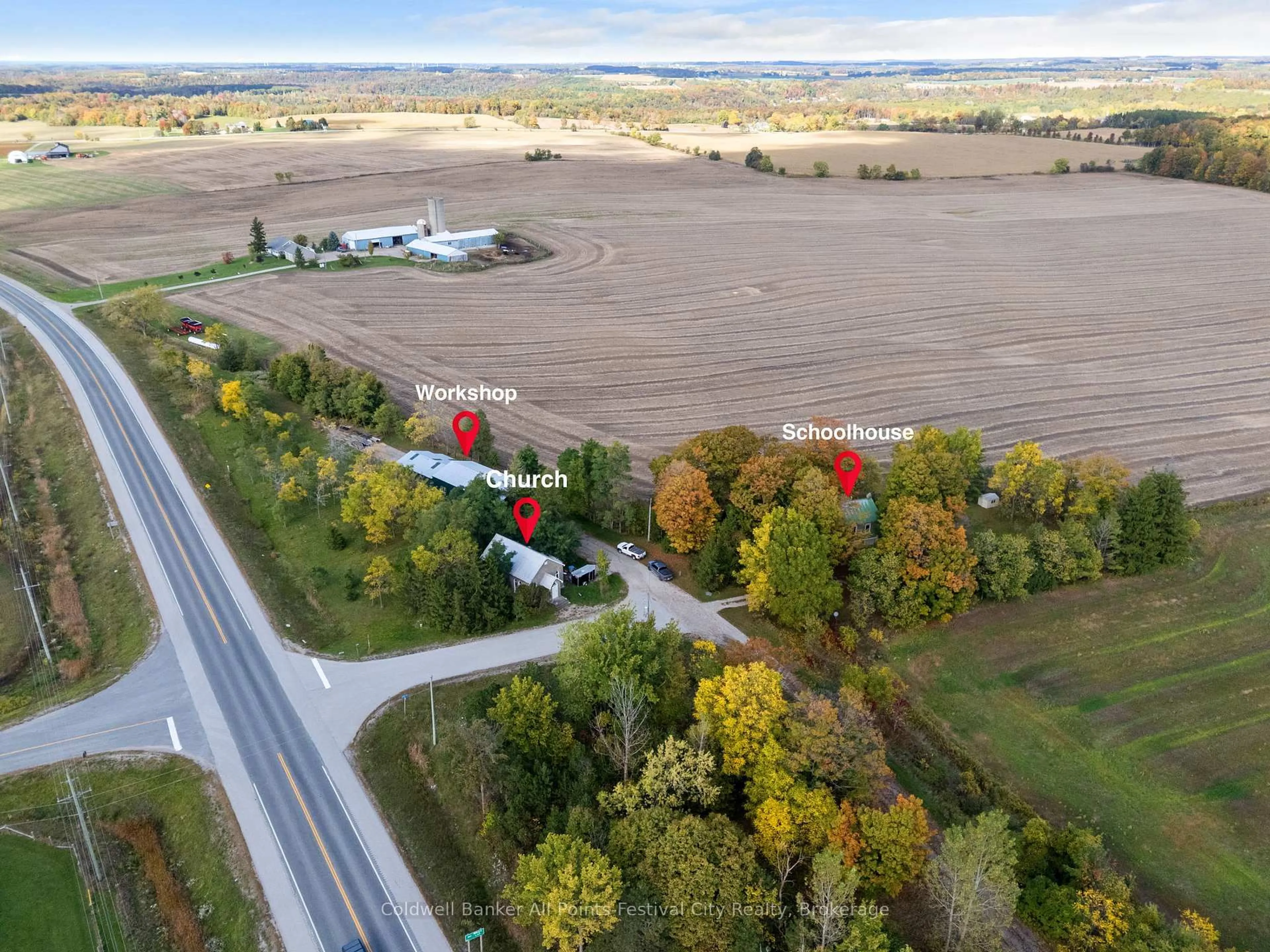 A pic from outside/outdoor area/front of a property/back of a property/a pic from drone, street for 36404B Huron Rd, Central Huron Ontario N7A 3X8
