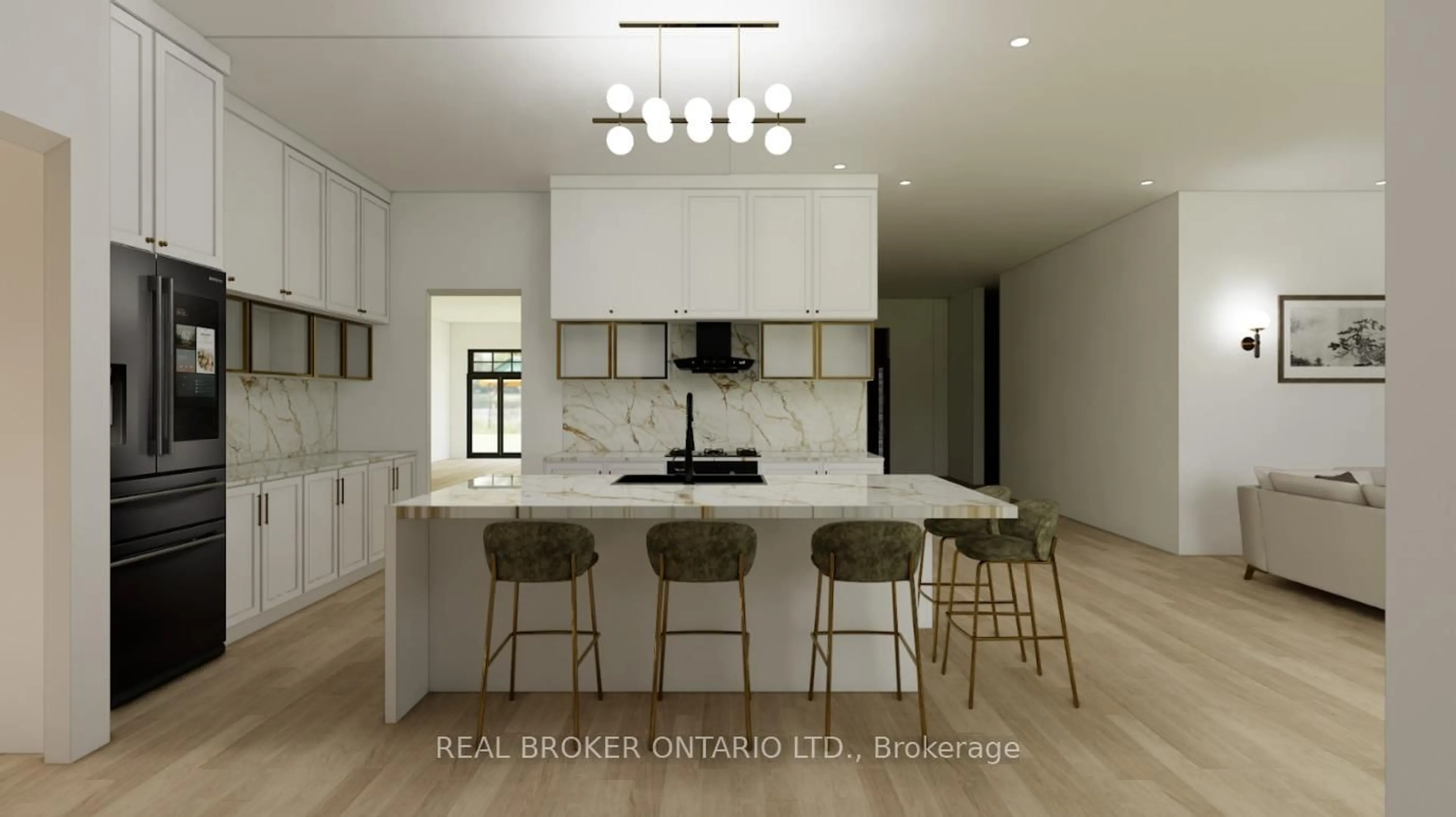 Open concept kitchen, ceramic/tile floor for 3 Ironwood Crt, Norwich Ontario N0J 1P0