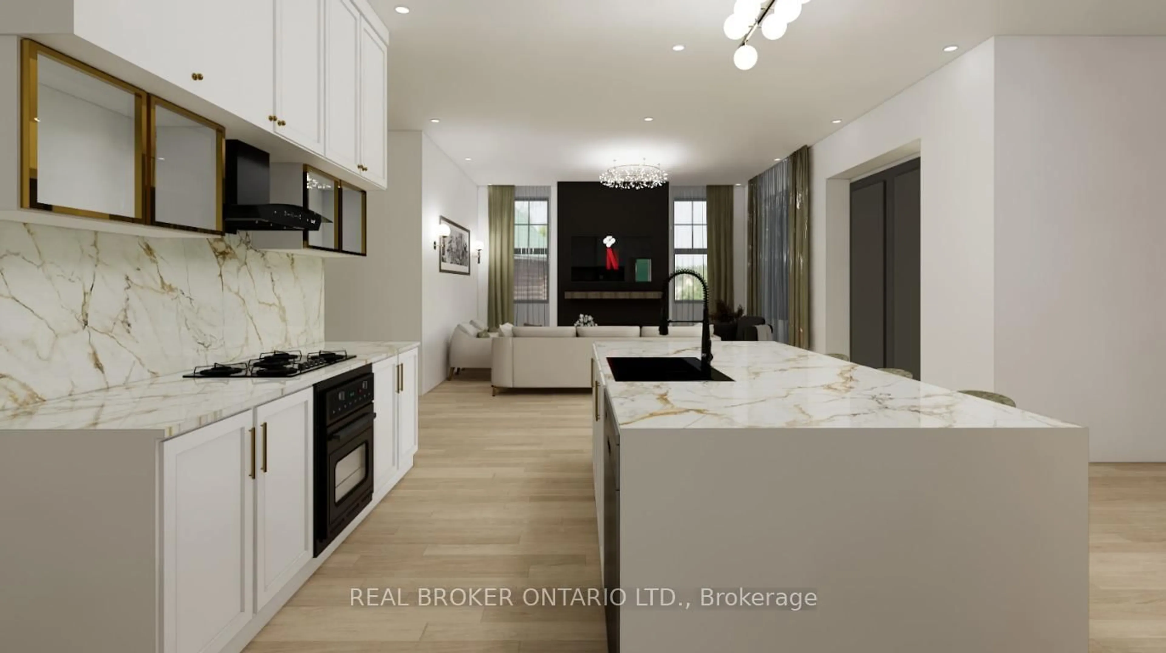 Open concept kitchen, unknown for 3 Ironwood Crt, Norwich Ontario N0J 1P0