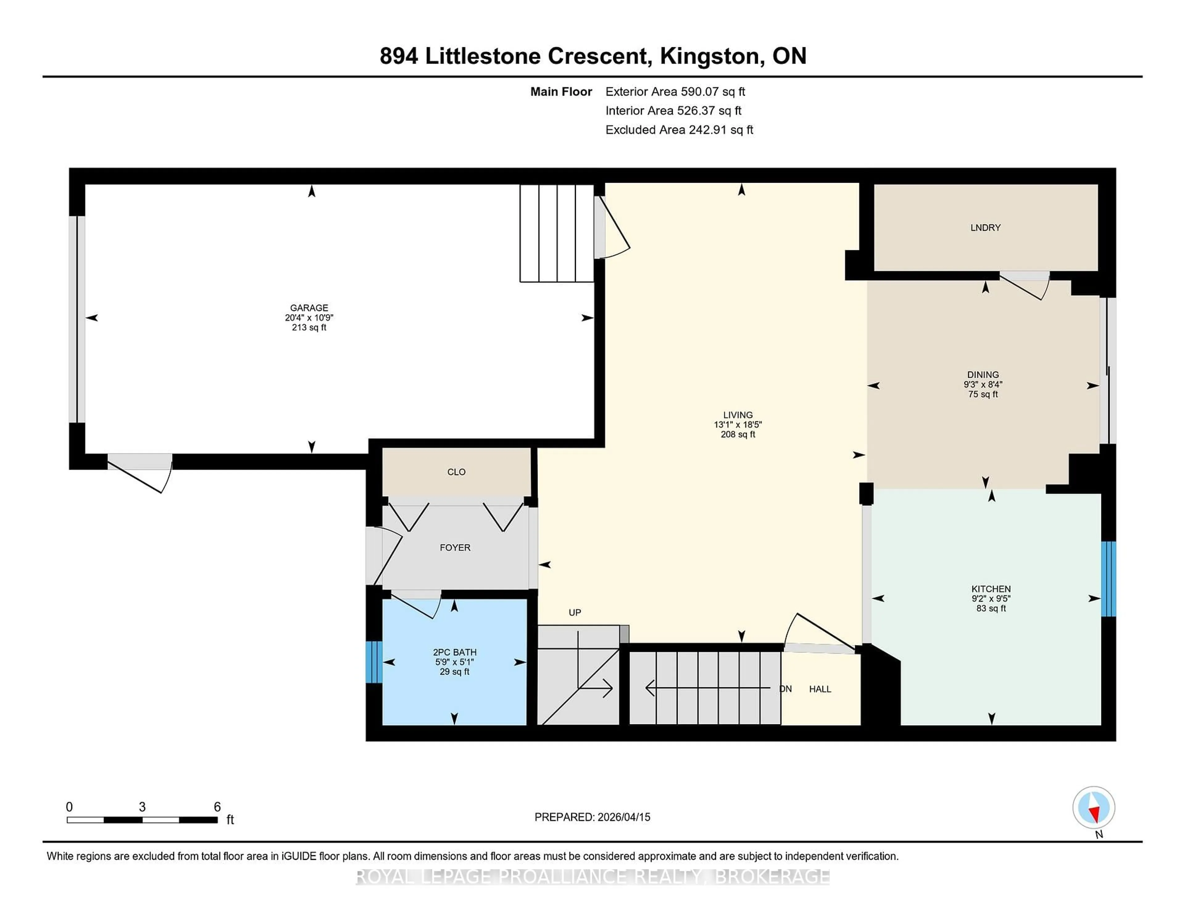 Floor plan for 894 Littlestone Cres, Kingston Ontario K7M 8L8