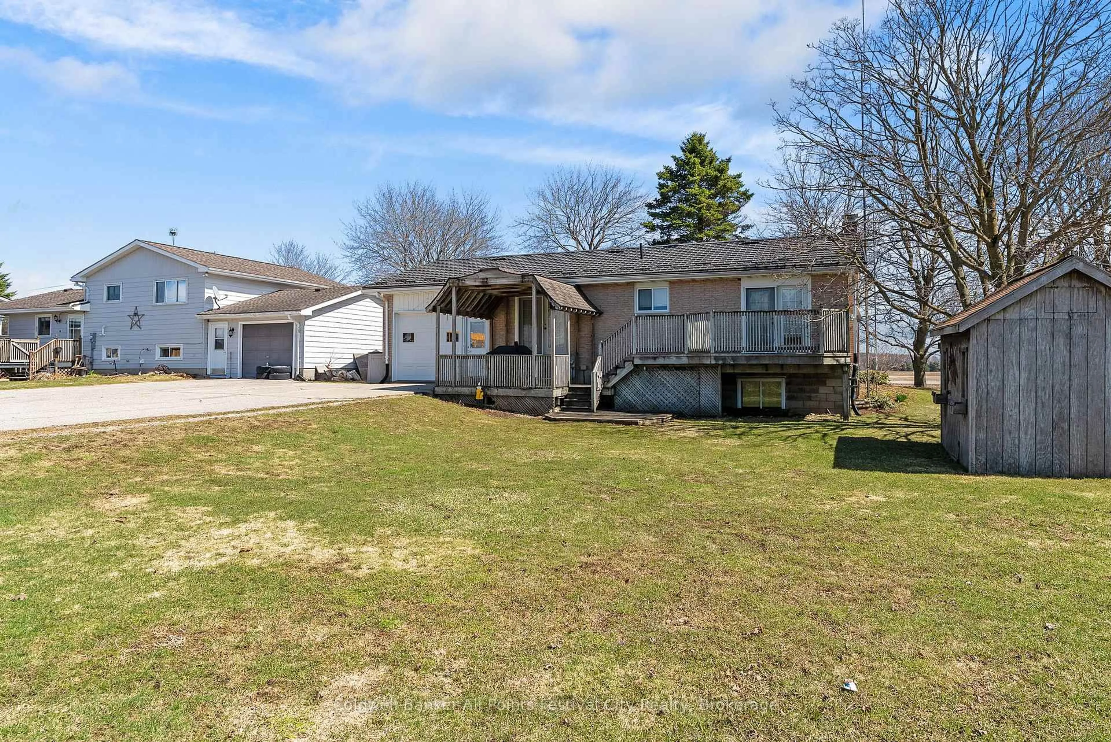 A pic from outside/outdoor area/front of a property/back of a property/a pic from drone, street for 1 Crawford St, North Huron Ontario N0G 2H0