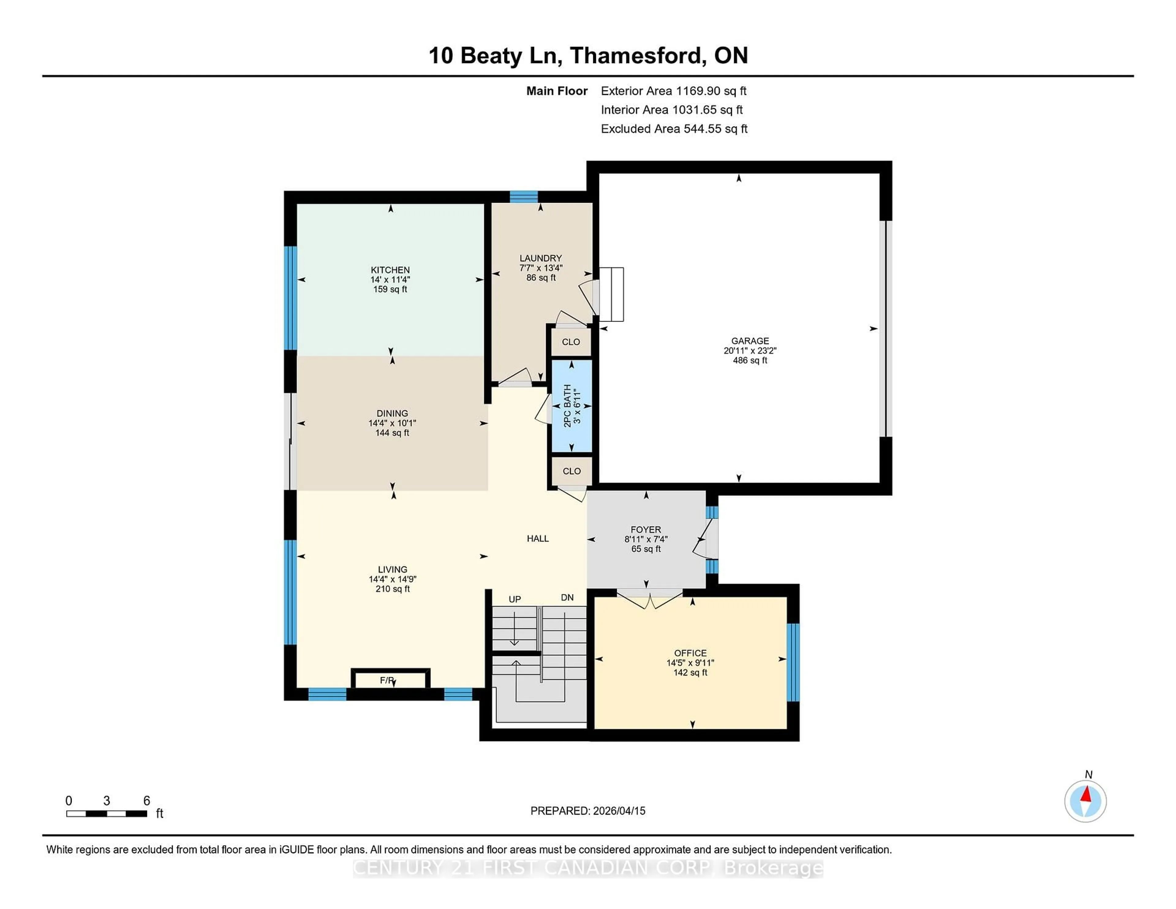 Floor plan for 10 Beaty Lane, Zorra Ontario N0M 2M0