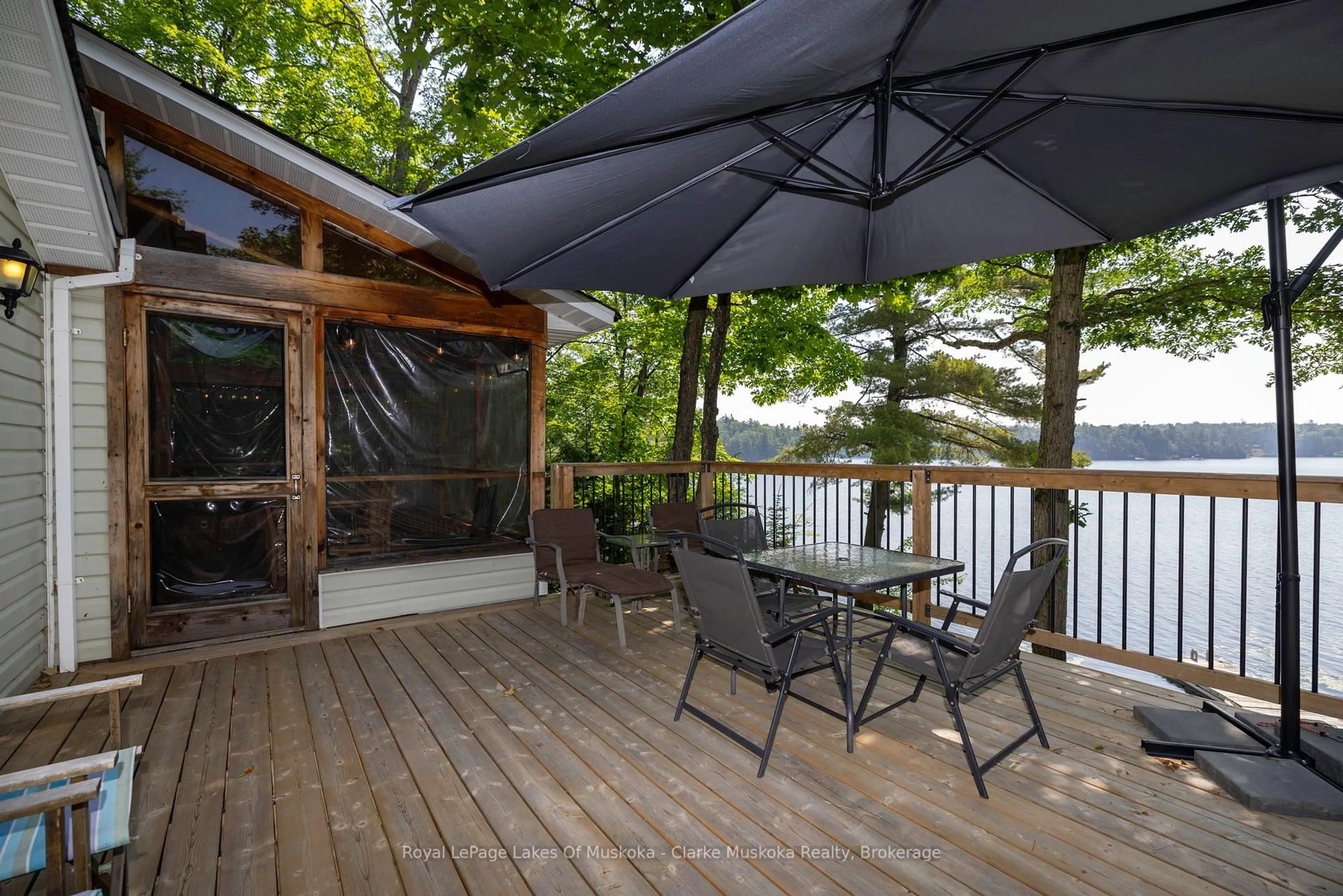 Patio, water/lake/river/ocean view for 27 Joyce Lane, The Archipelago Ontario P0G 1G0