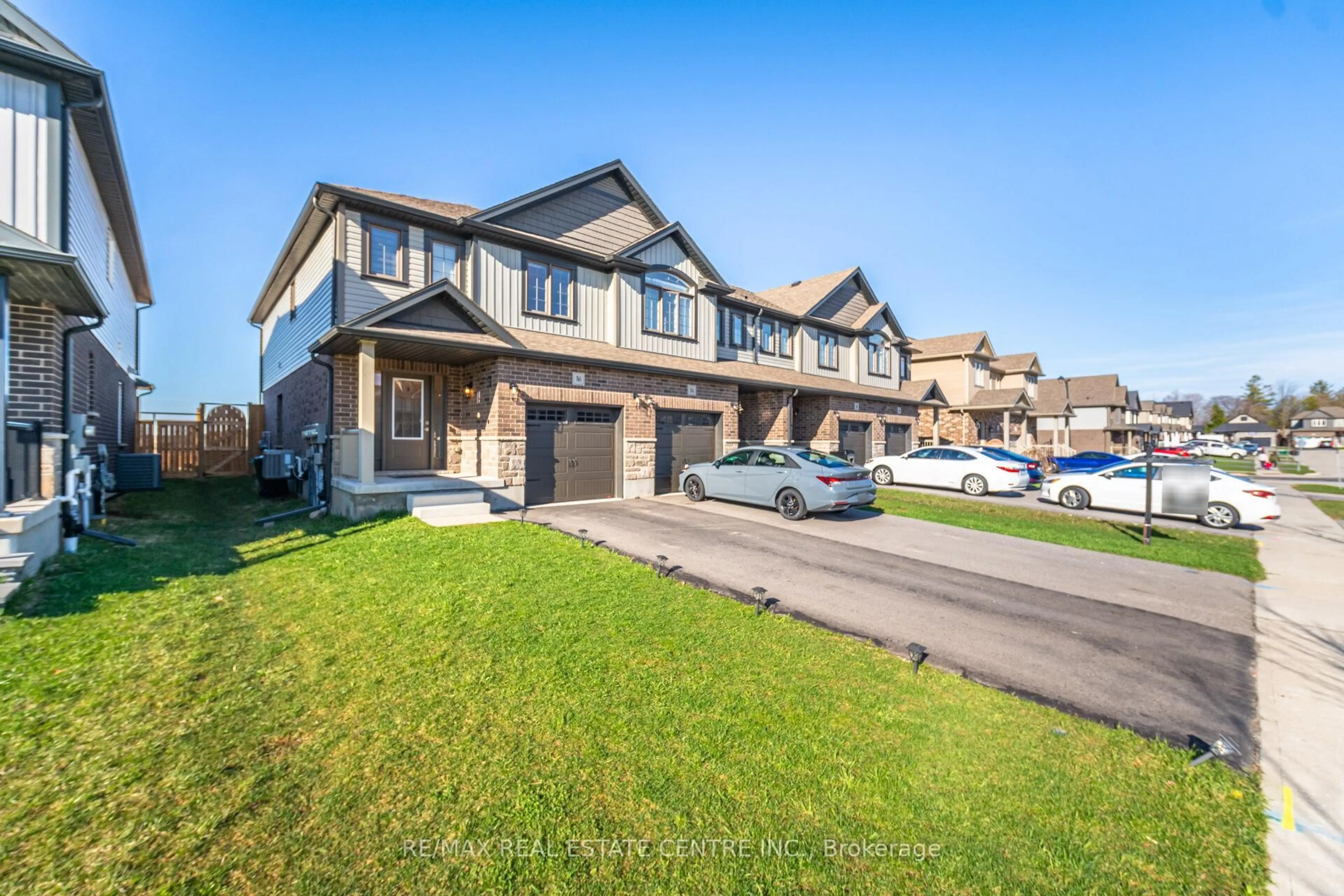 A pic from outside/outdoor area/front of a property/back of a property/a pic from drone, street for 56 Miranda Path, Woolwich Ontario N3B 0A1