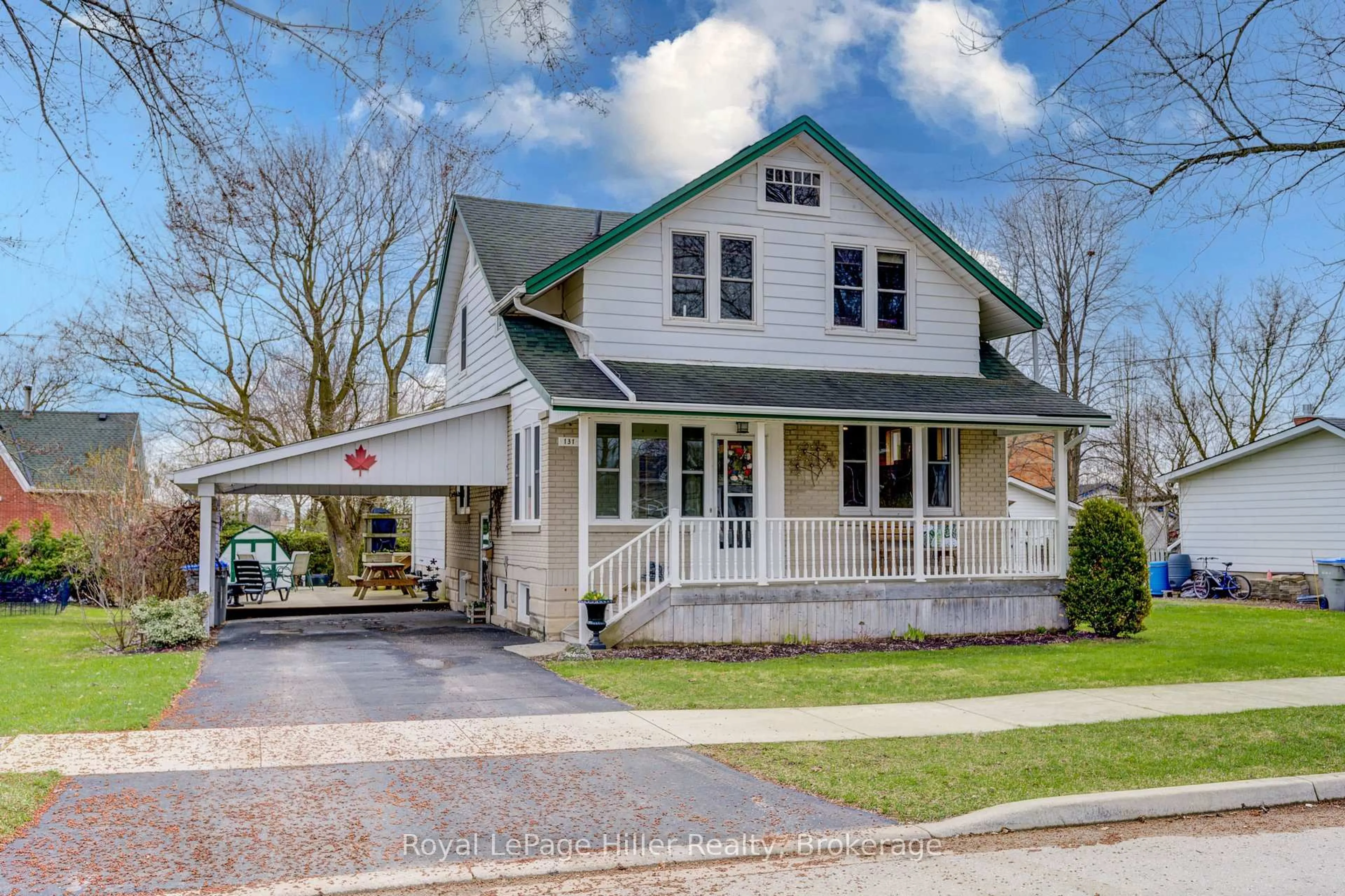 Home with vinyl exterior material, street for 131 Nelson St, West Perth Ontario N0K 1N0