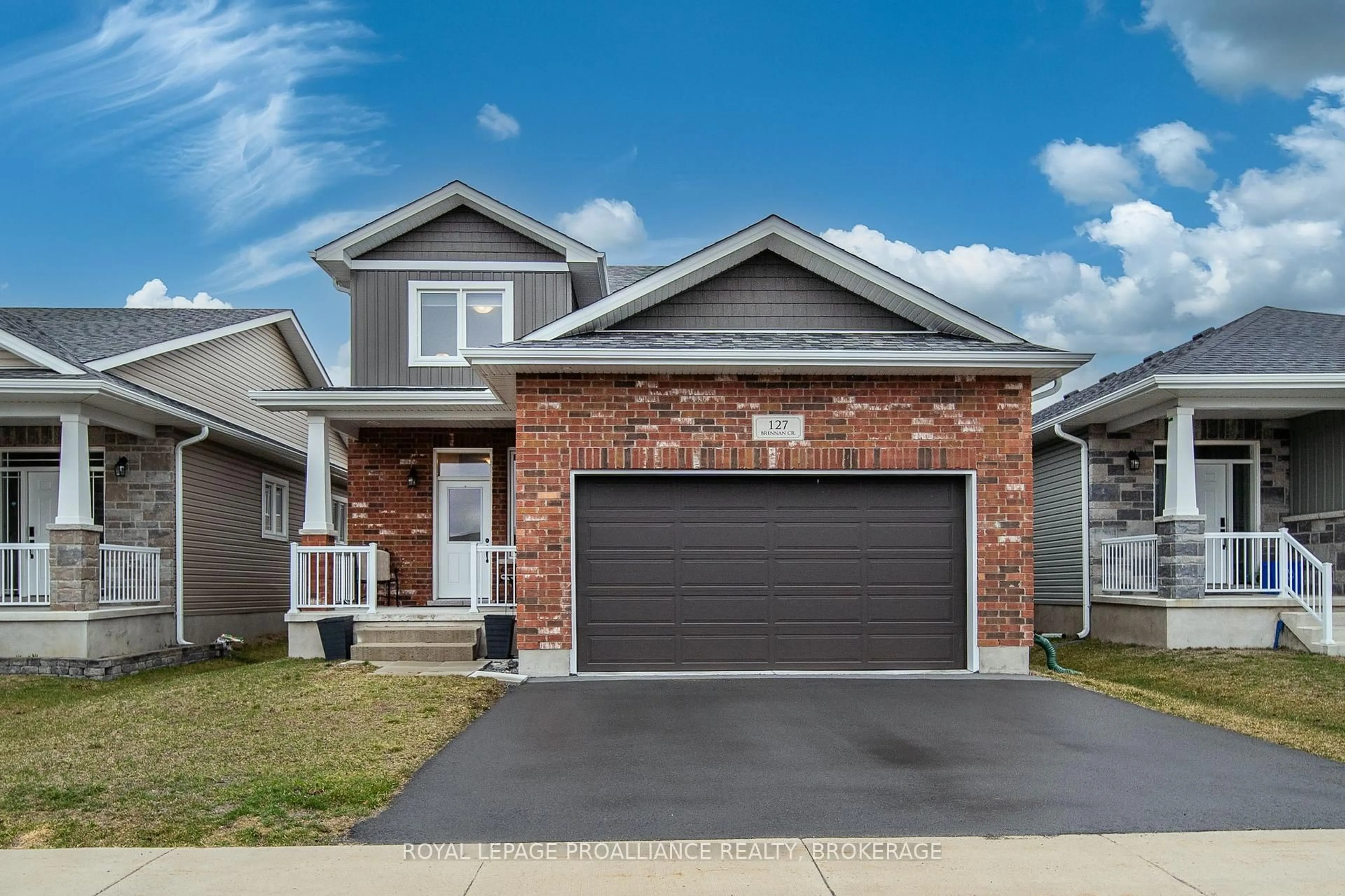 Home with brick exterior material, street for 127 Brennan Cres, Bissett Creek Ontario K0H 2H0