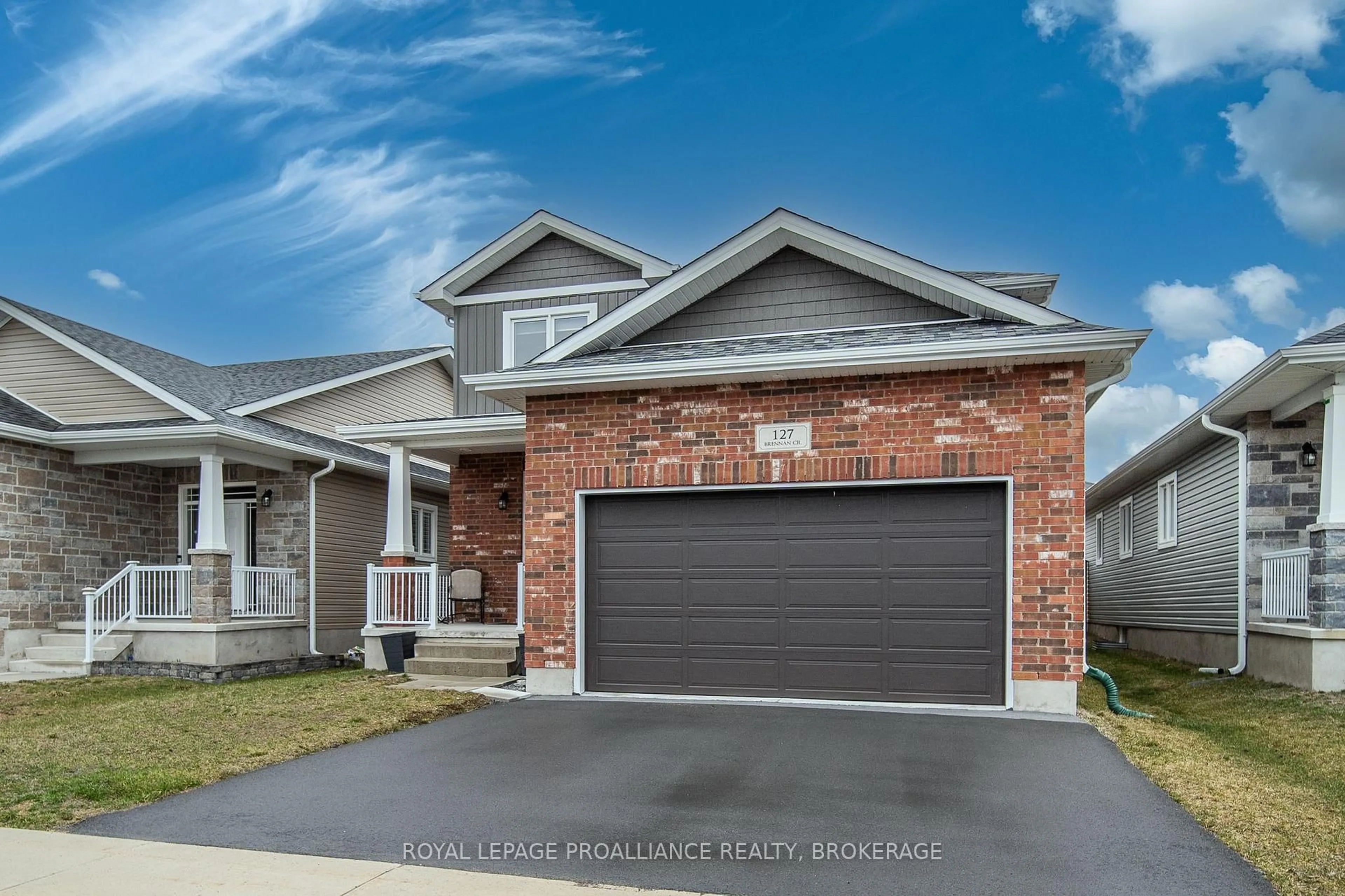 Home with brick exterior material, street for 127 Brennan Cres, Bissett Creek Ontario K0H 2H0