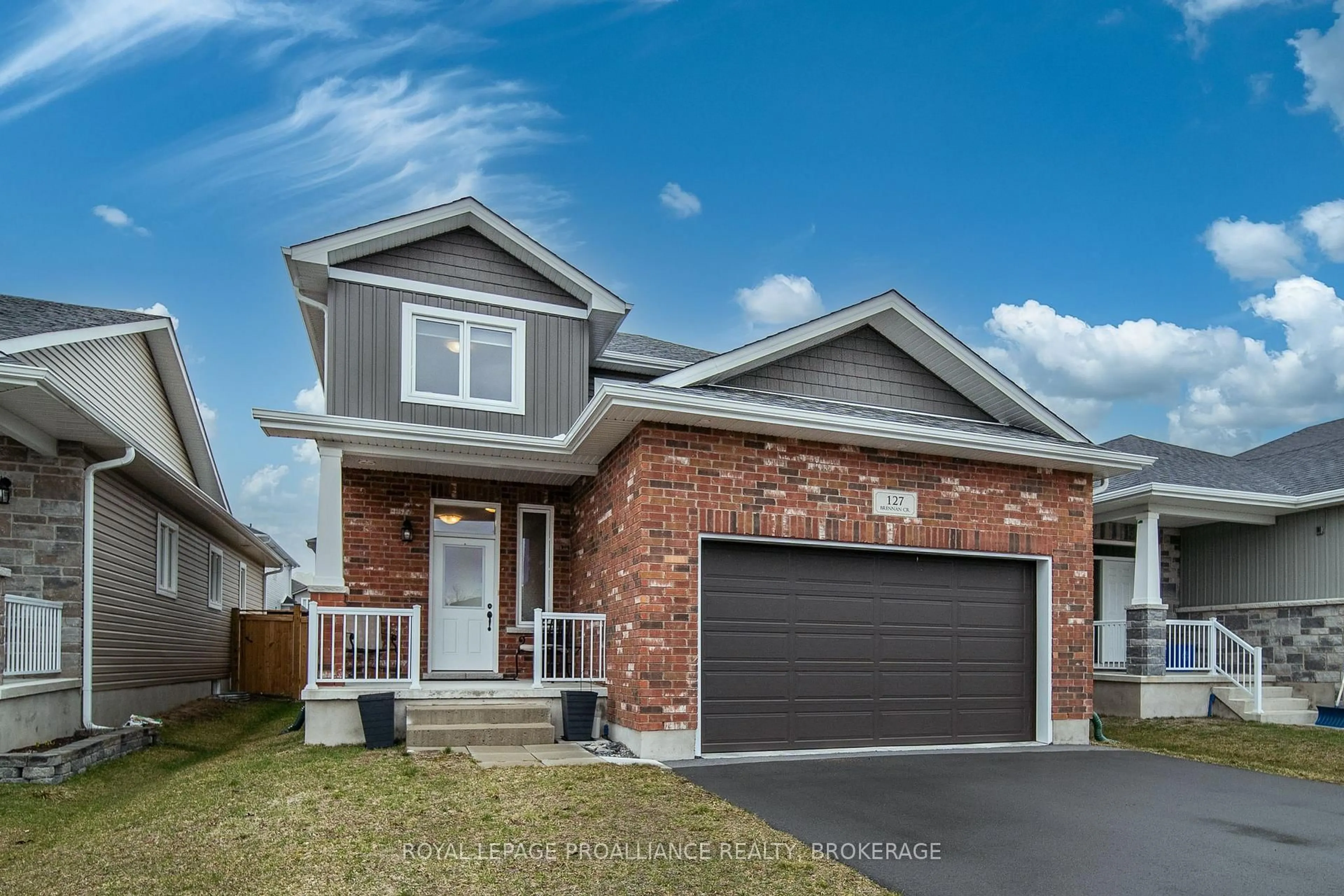 Home with brick exterior material, street for 127 Brennan Cres, Bissett Creek Ontario K0H 2H0