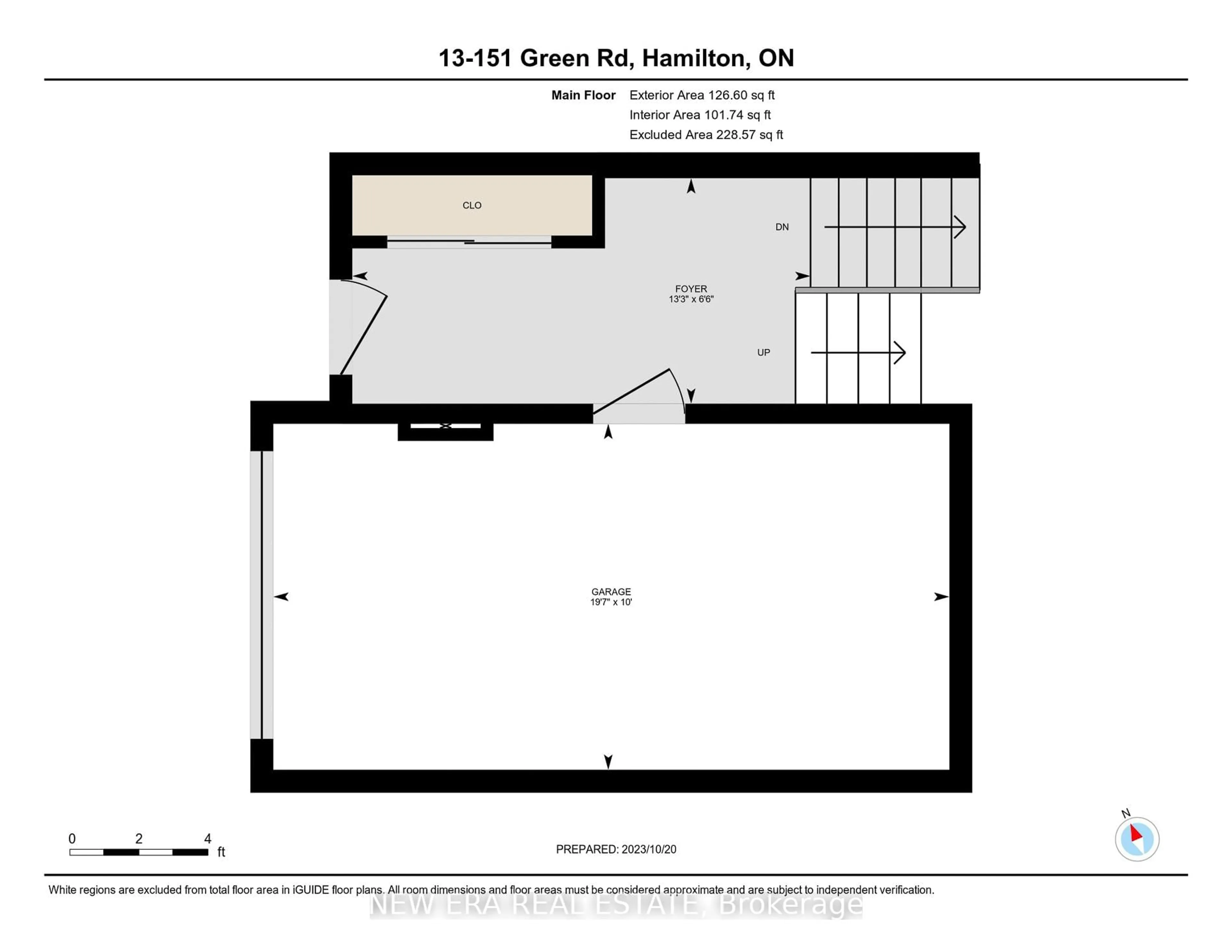 Floor plan for 151 Green Rd #13, Hamilton Ontario L8G 3X2