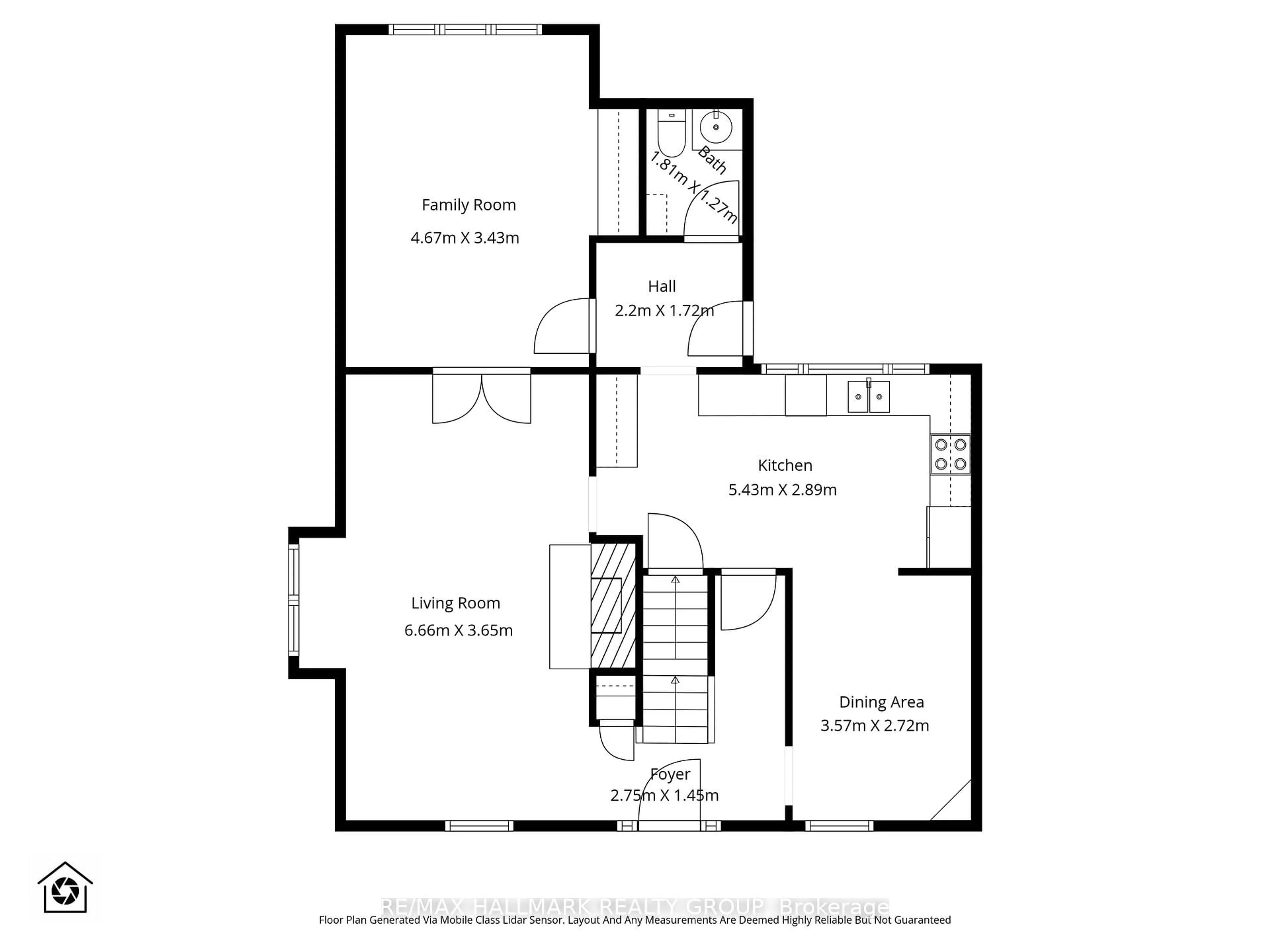 Floor plan for 448 Brennan Ave, Ottawa Ontario K1Z 6J8