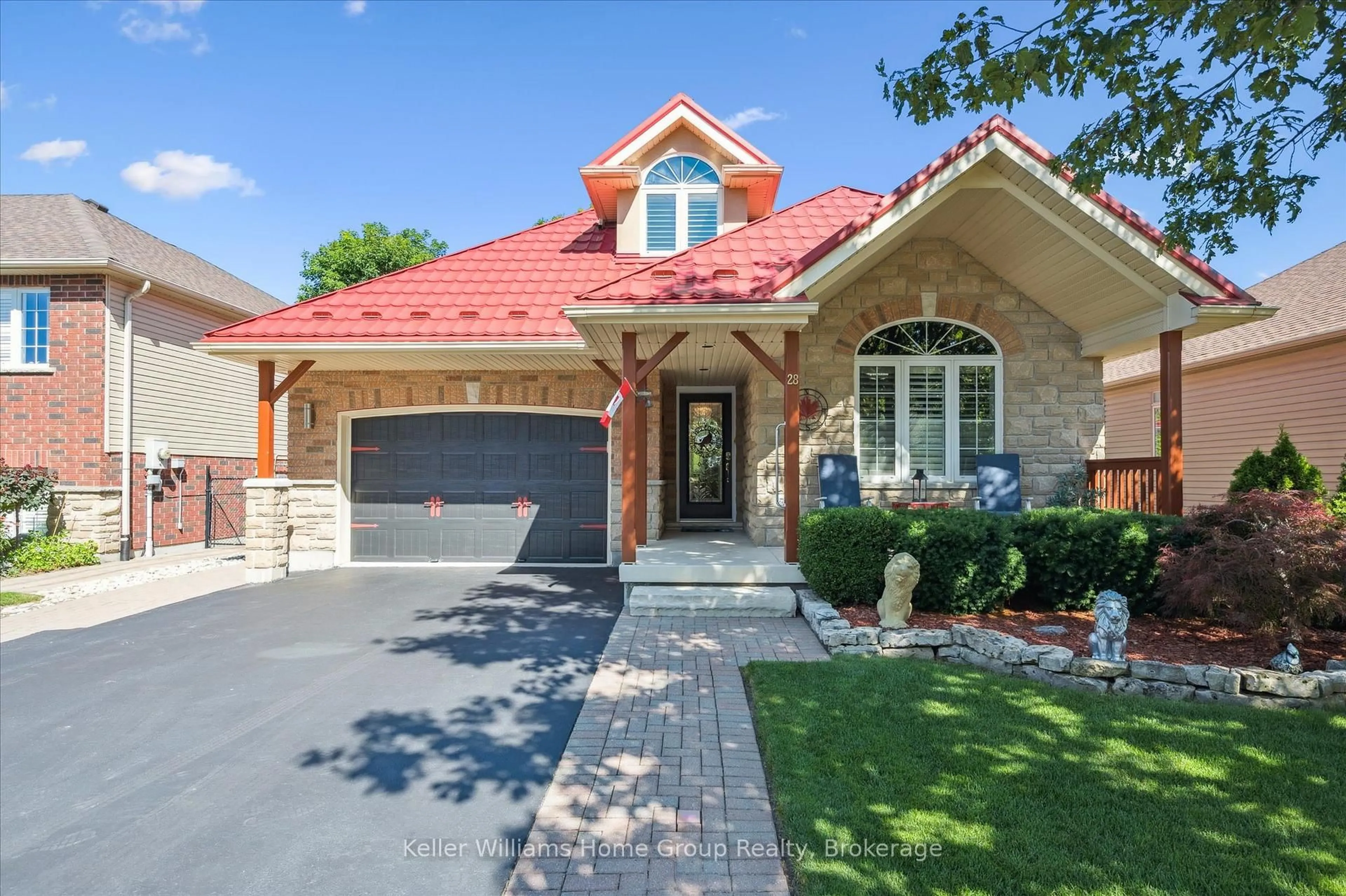 Home with brick exterior material, street for 28 Harcourt Pl, Centre Wellington Ontario N1M 0A6