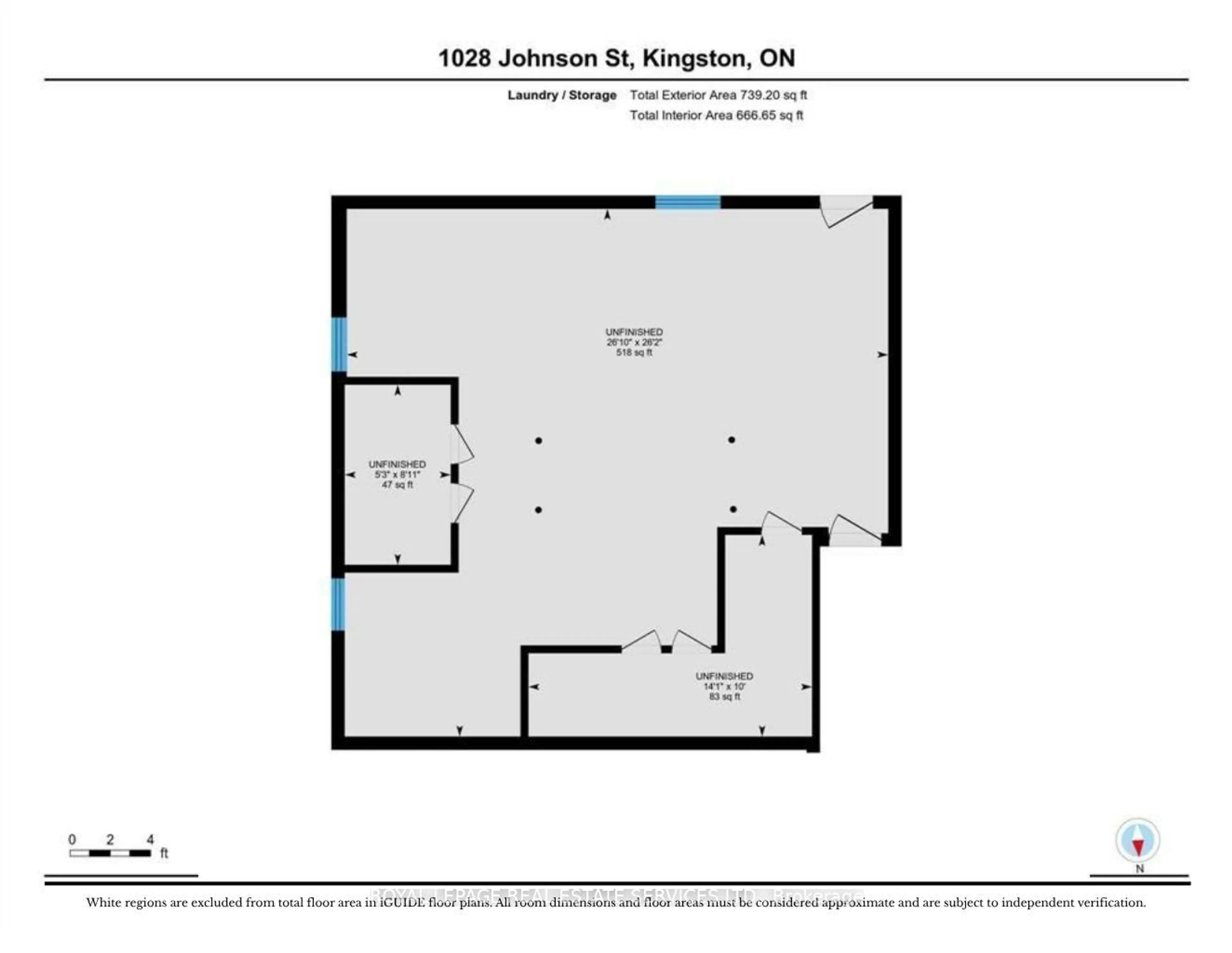 Floor plan for 1028 Johnson St, Kingston Ontario K7M 2N4