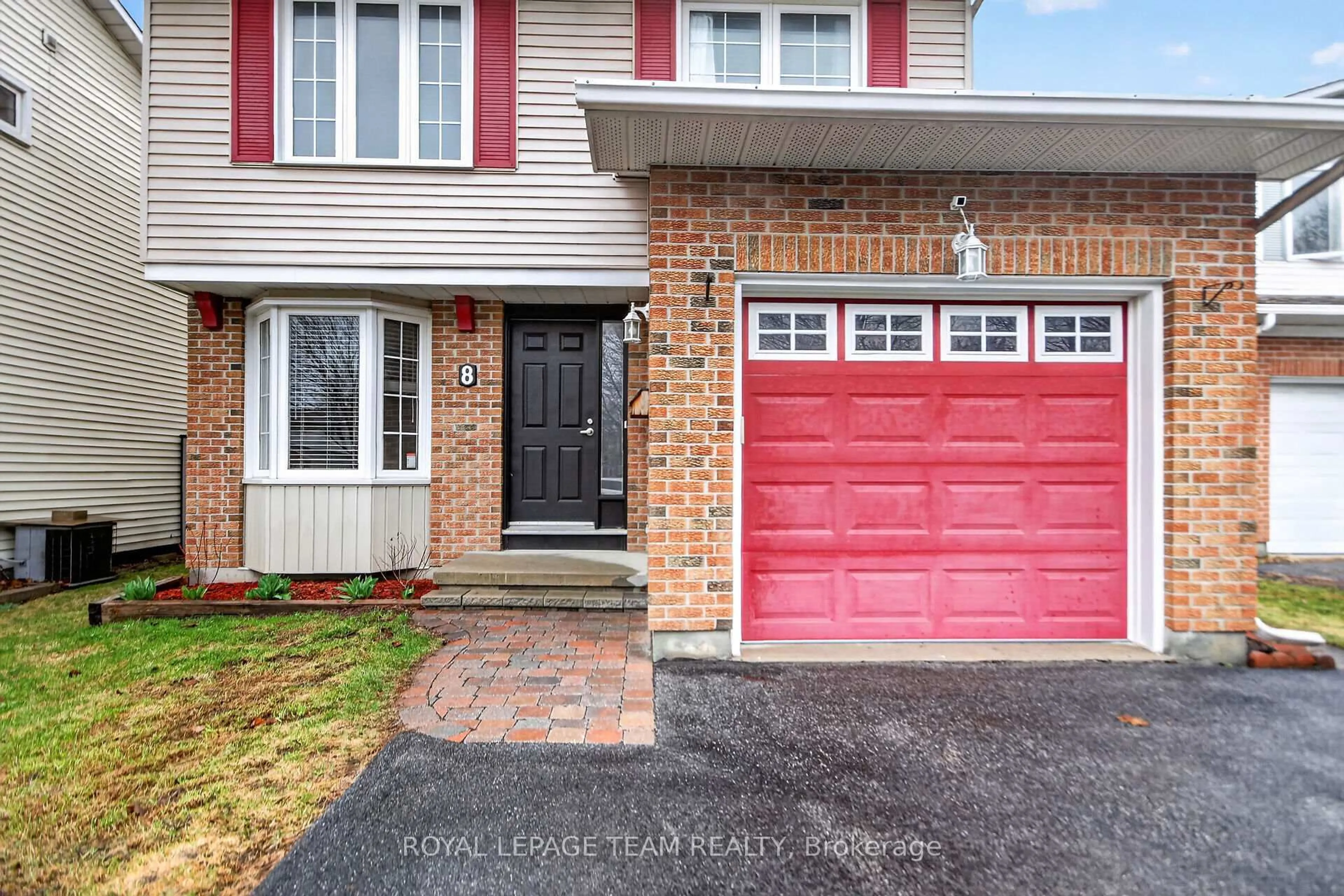Home with brick exterior material, street for 8 Gowrie Dr, Ottawa Ontario K2L 2S4
