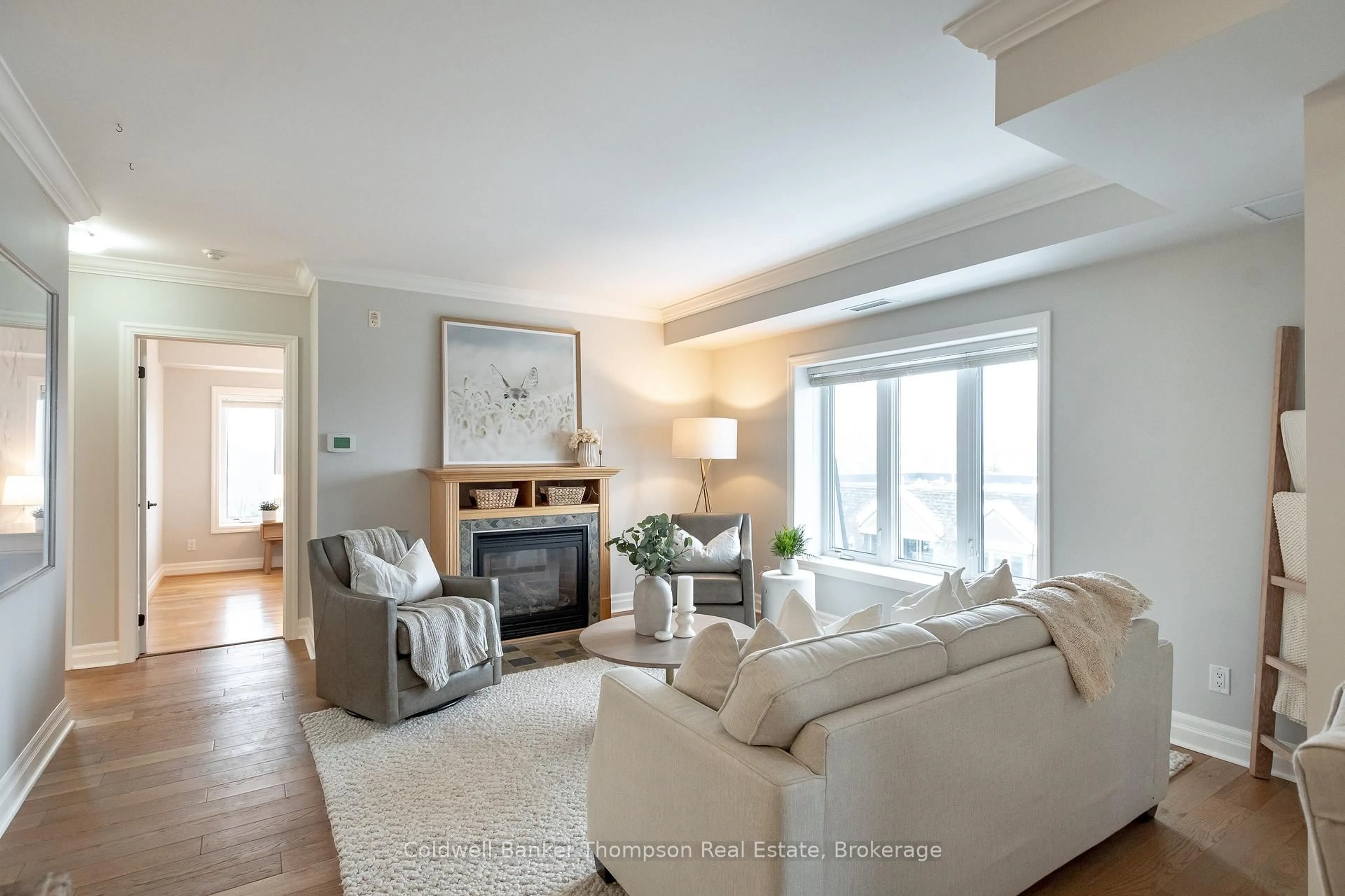 Living room with furniture, unknown for 26 Dairy Lane #405, Huntsville Ontario P1H 0A4