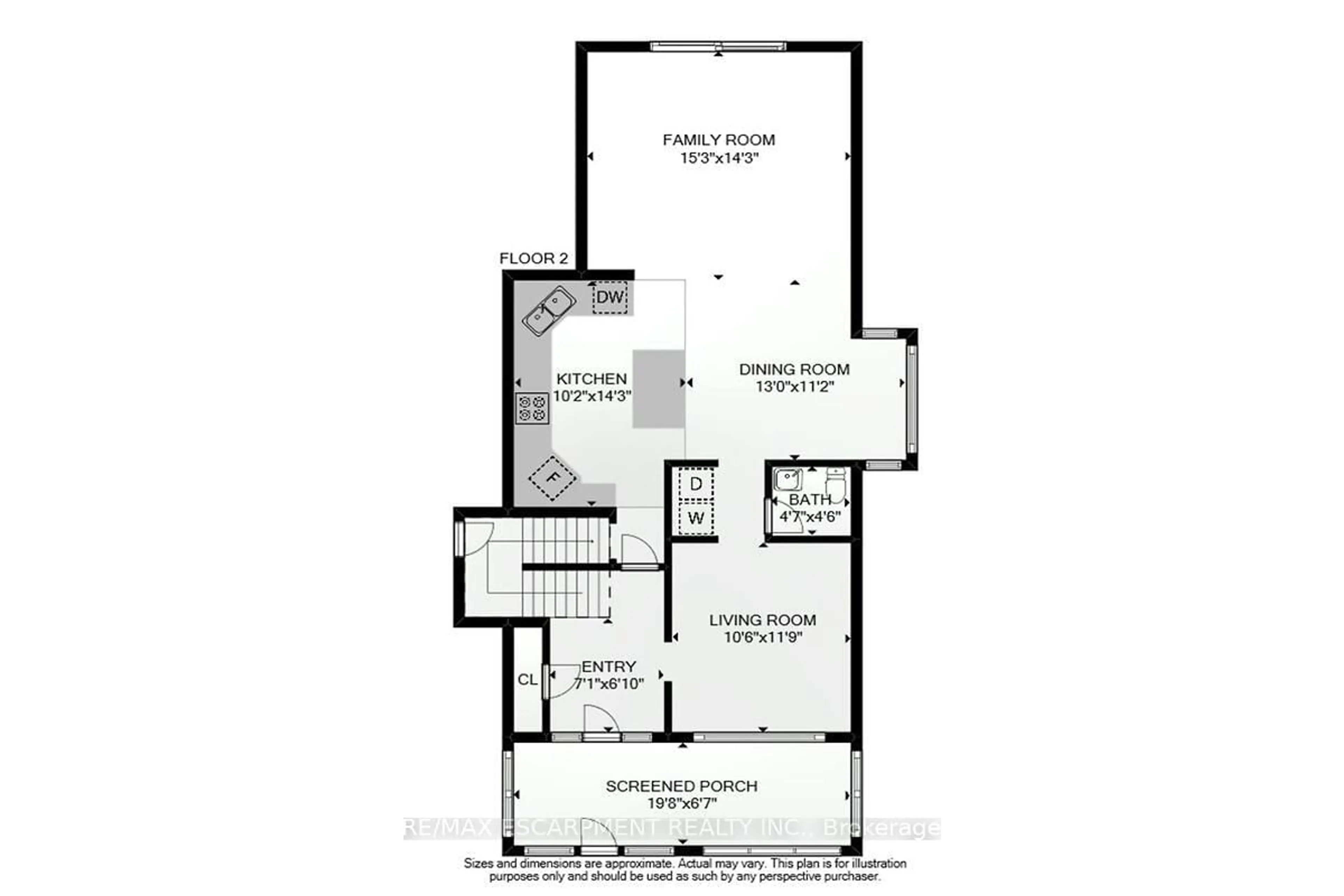 Floor plan for 219 St. Clair Blvd, Hamilton Ontario L8M 2N9