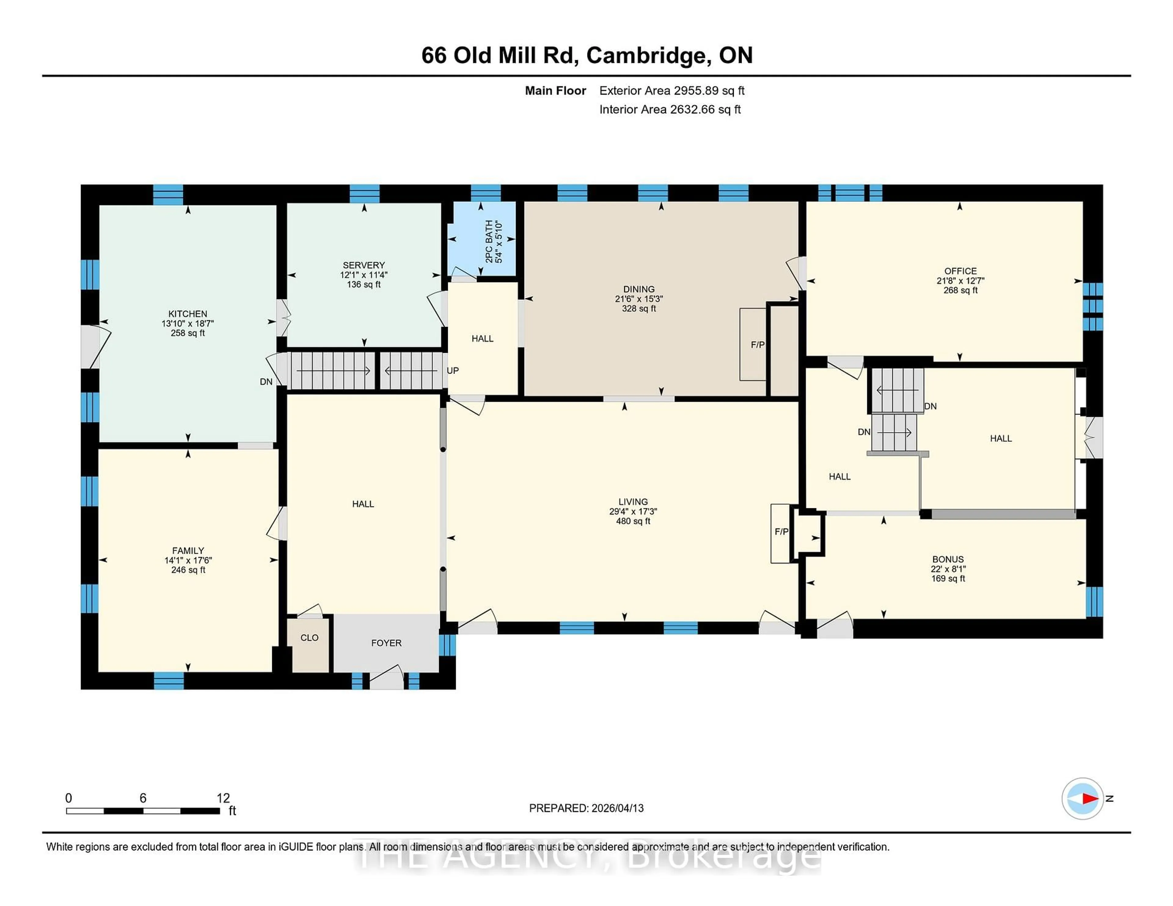 Floor plan for 66 Old Mill Rd, Cambridge Ontario N3H 4R8