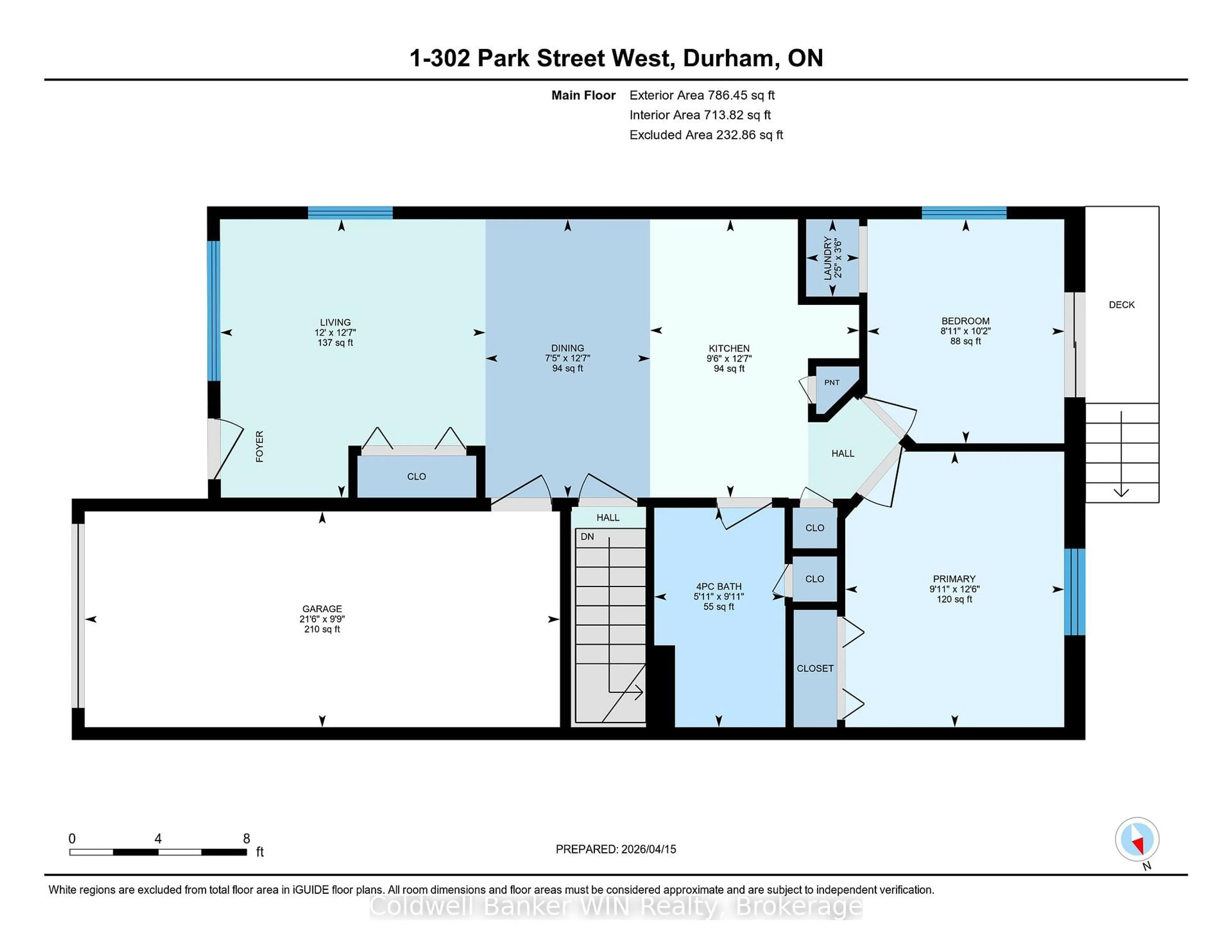 Floor plan for 302 Park St #1, West Grey Ontario N0G 1R0