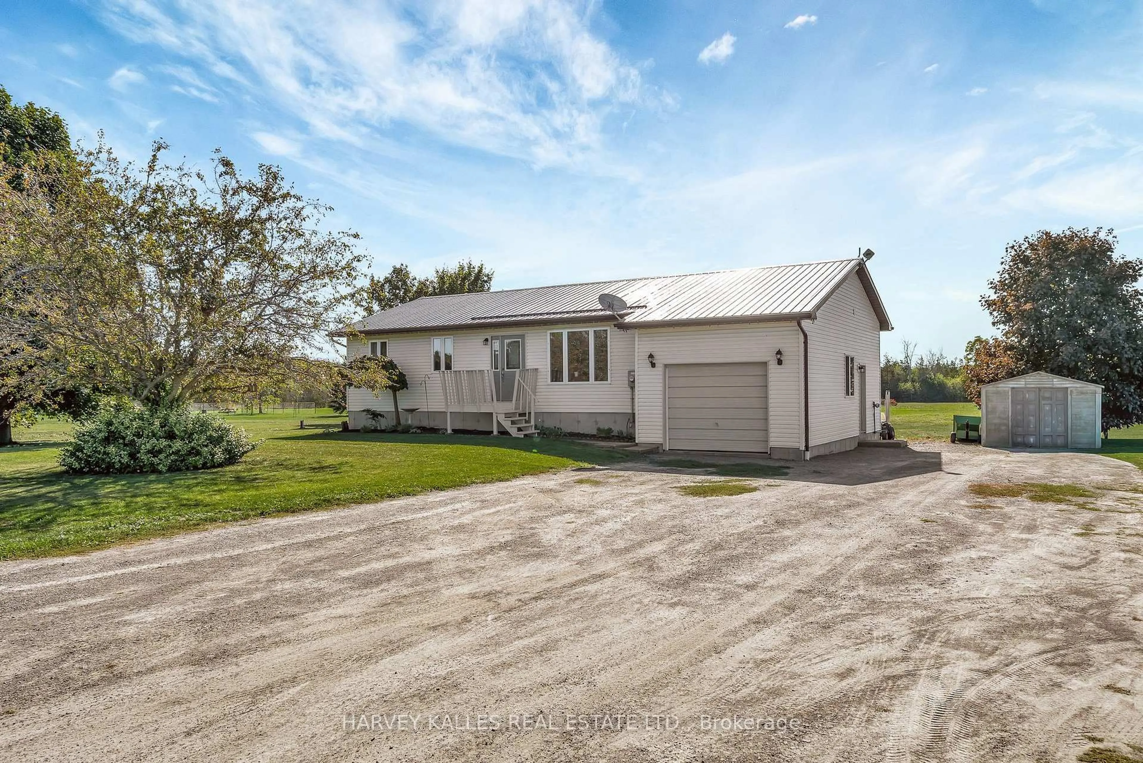 A pic from outside/outdoor area/front of a property/back of a property/a pic from drone, street for 198 Welbanks Rd, Prince Edward County Ontario K0K 1P0