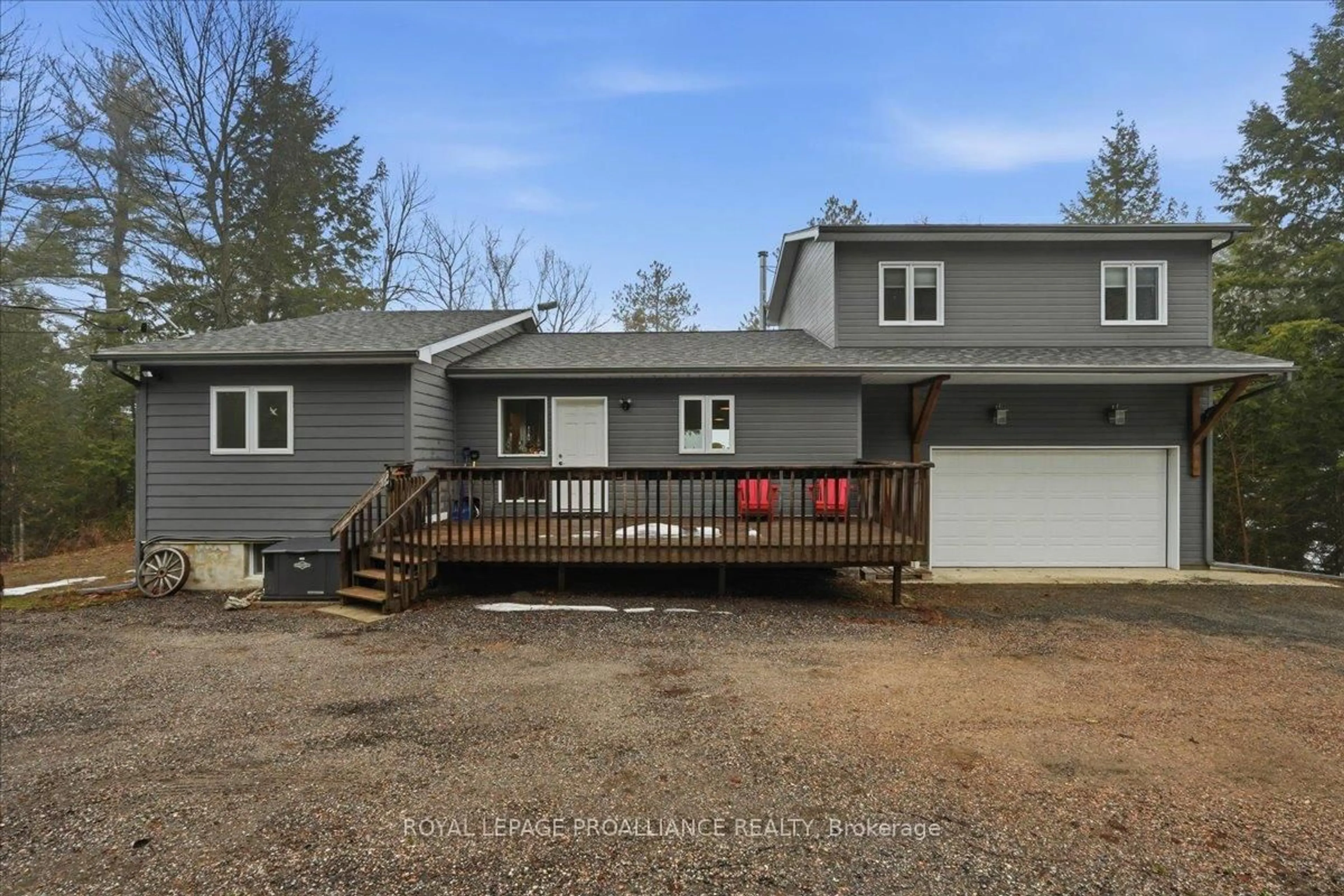 A pic from outside/outdoor area/front of a property/back of a property/a pic from drone, unknown for 399 Oborne Point Rd, Cloyne Ontario K0H 1K0