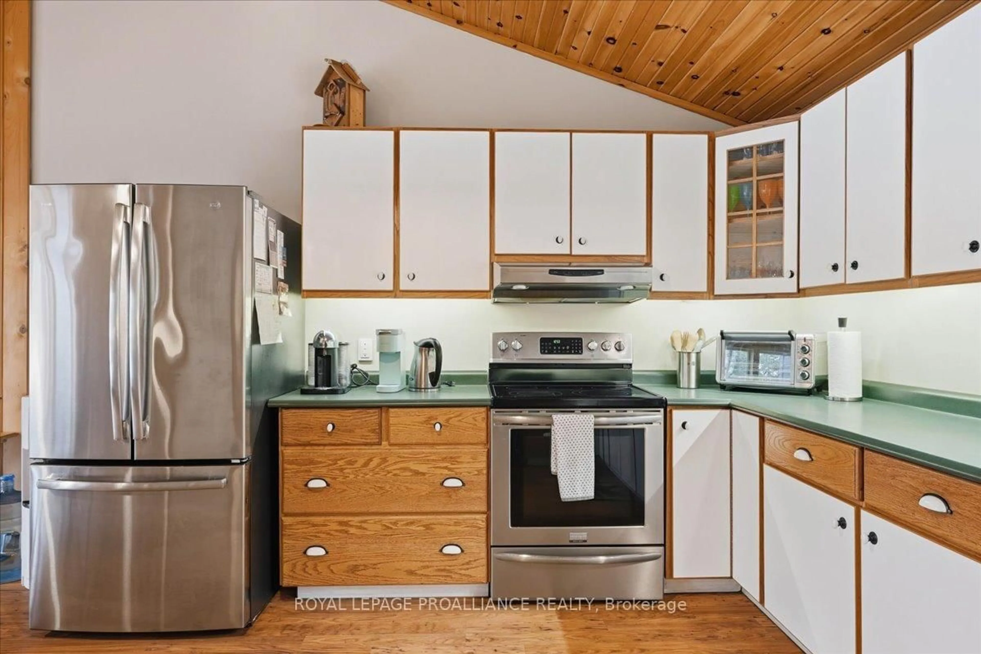 Standard kitchen, wood/laminate floor for 399 Oborne Point Rd, Cloyne Ontario K0H 1K0