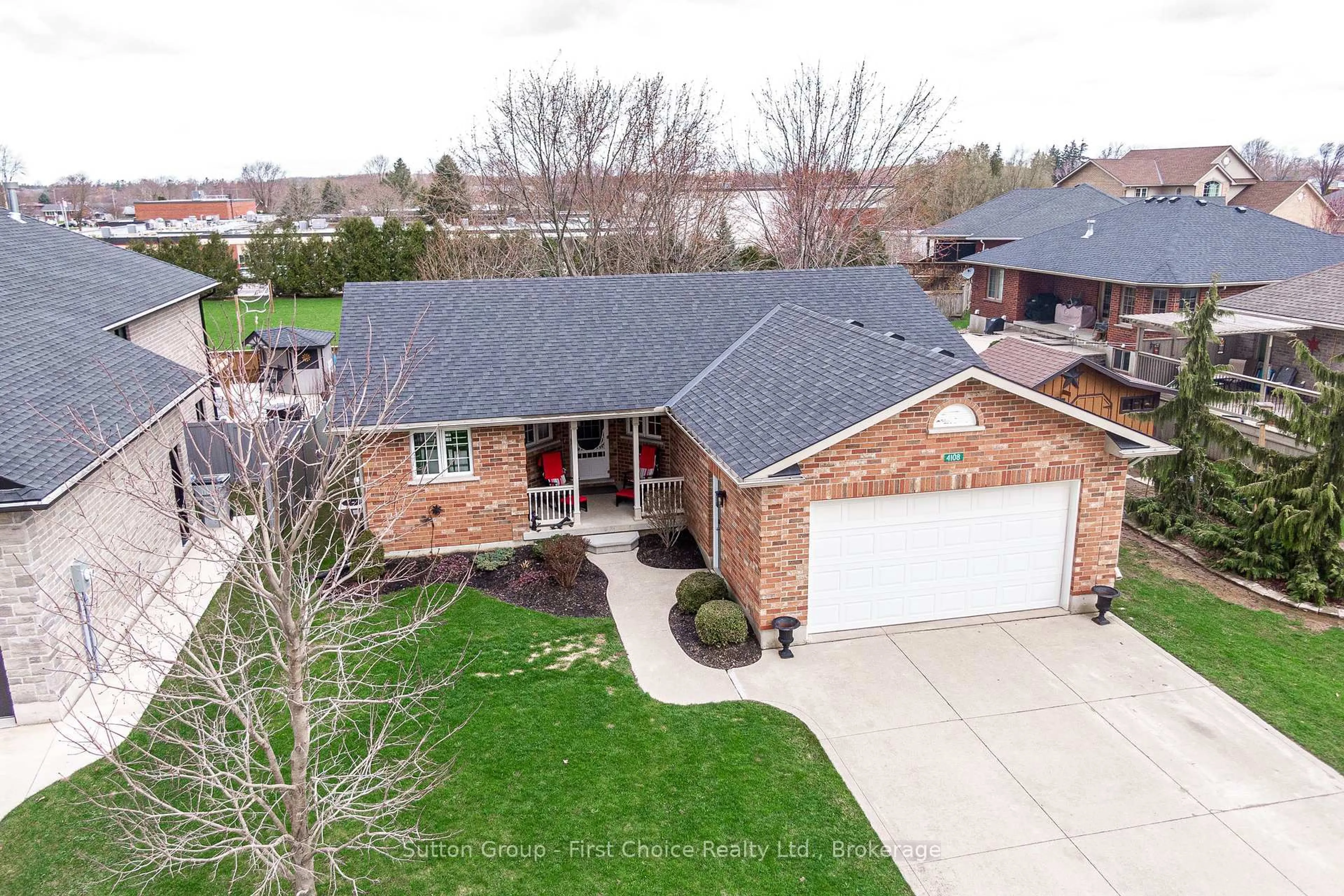 A pic from outside/outdoor area/front of a property/back of a property/a pic from drone, street for 4108 Baier Crt, West Perth Ontario N0K 1N0