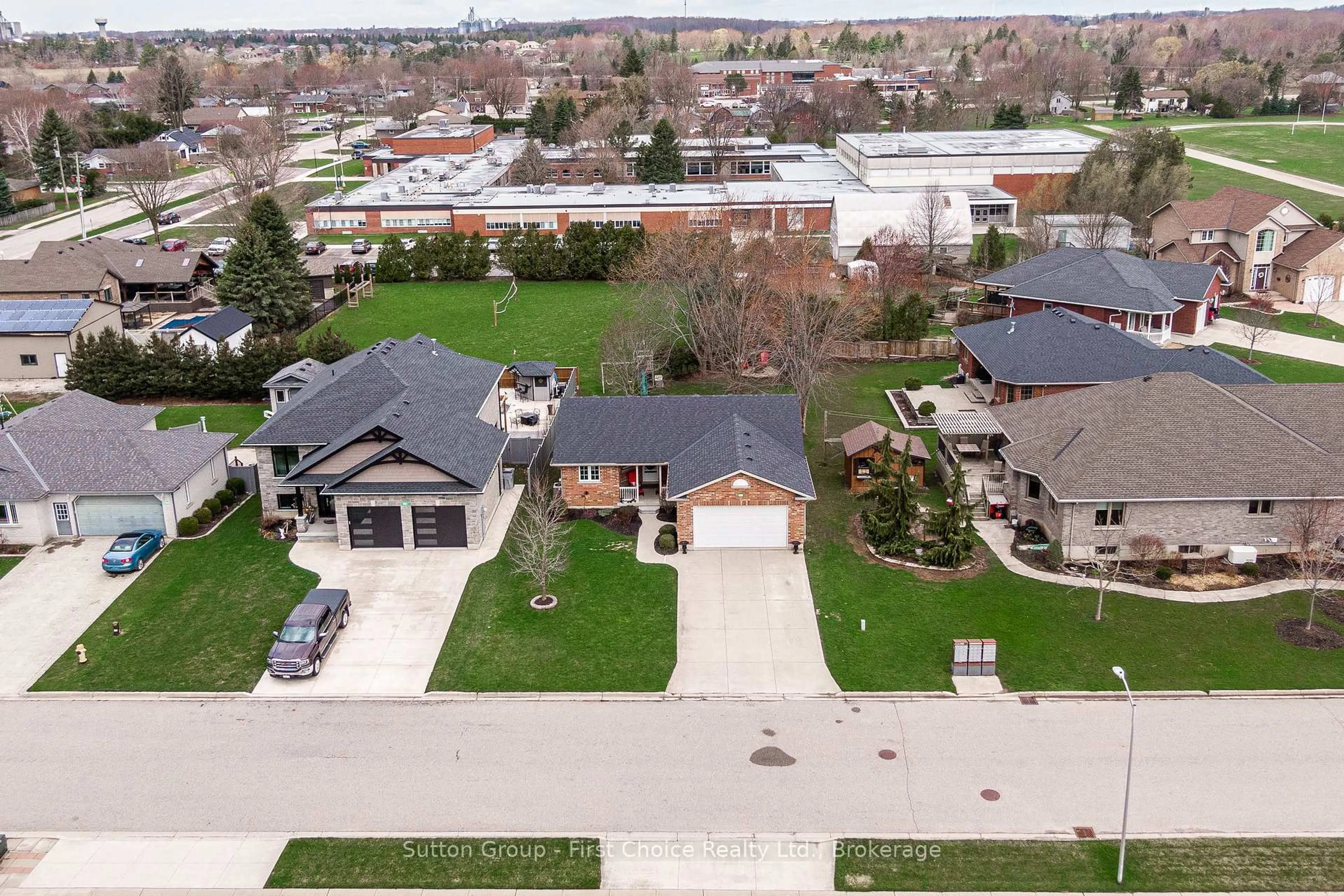 A pic from outside/outdoor area/front of a property/back of a property/a pic from drone, street for 4108 Baier Crt, West Perth Ontario N0K 1N0