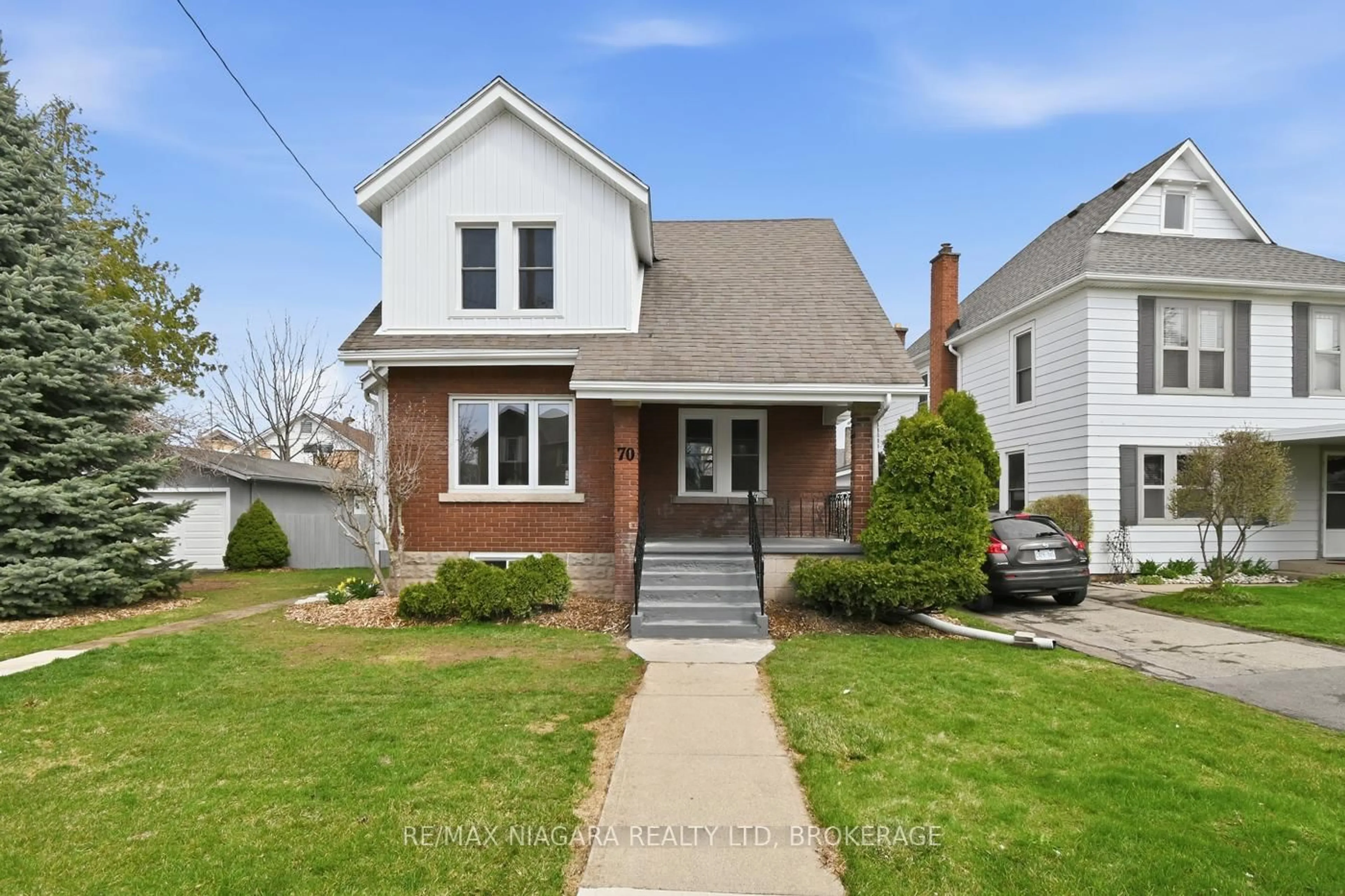 Home with brick exterior material, street for 70 Bald St, Welland Ontario L3C 5B9