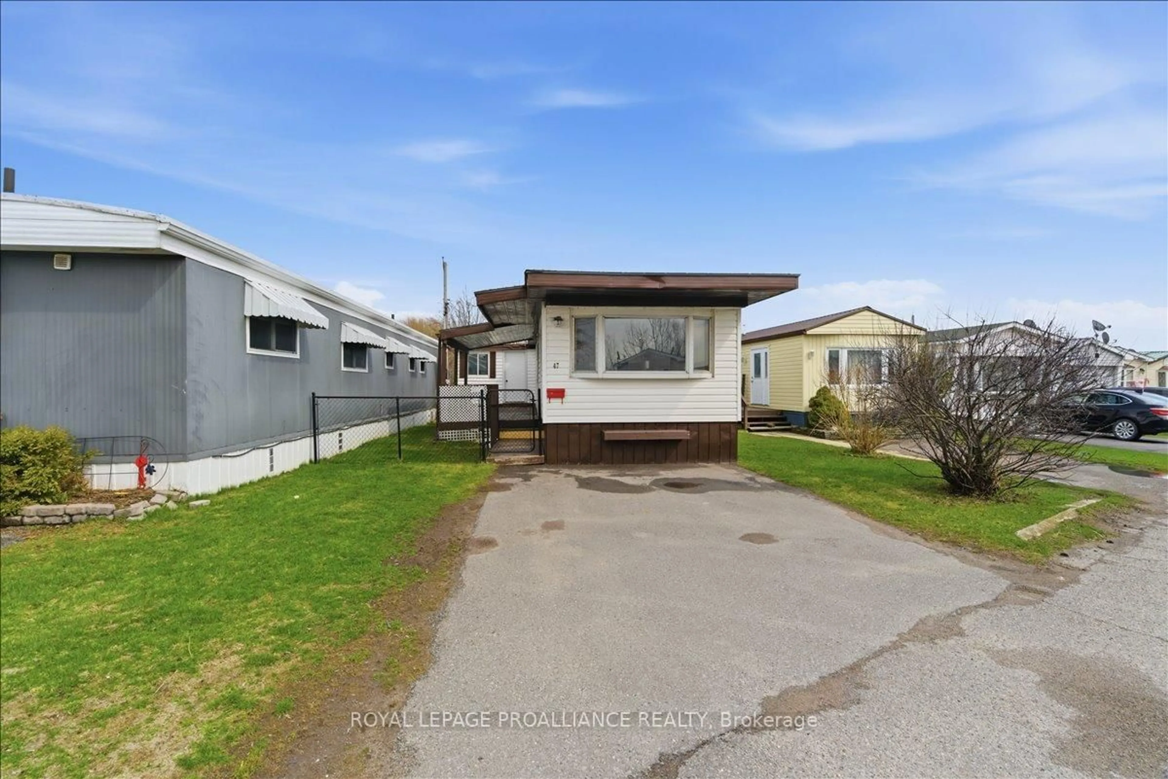 A pic from outside/outdoor area/front of a property/back of a property/a pic from drone, street for 311 Dundas St #47, Quinte West Ontario K8V 3E5