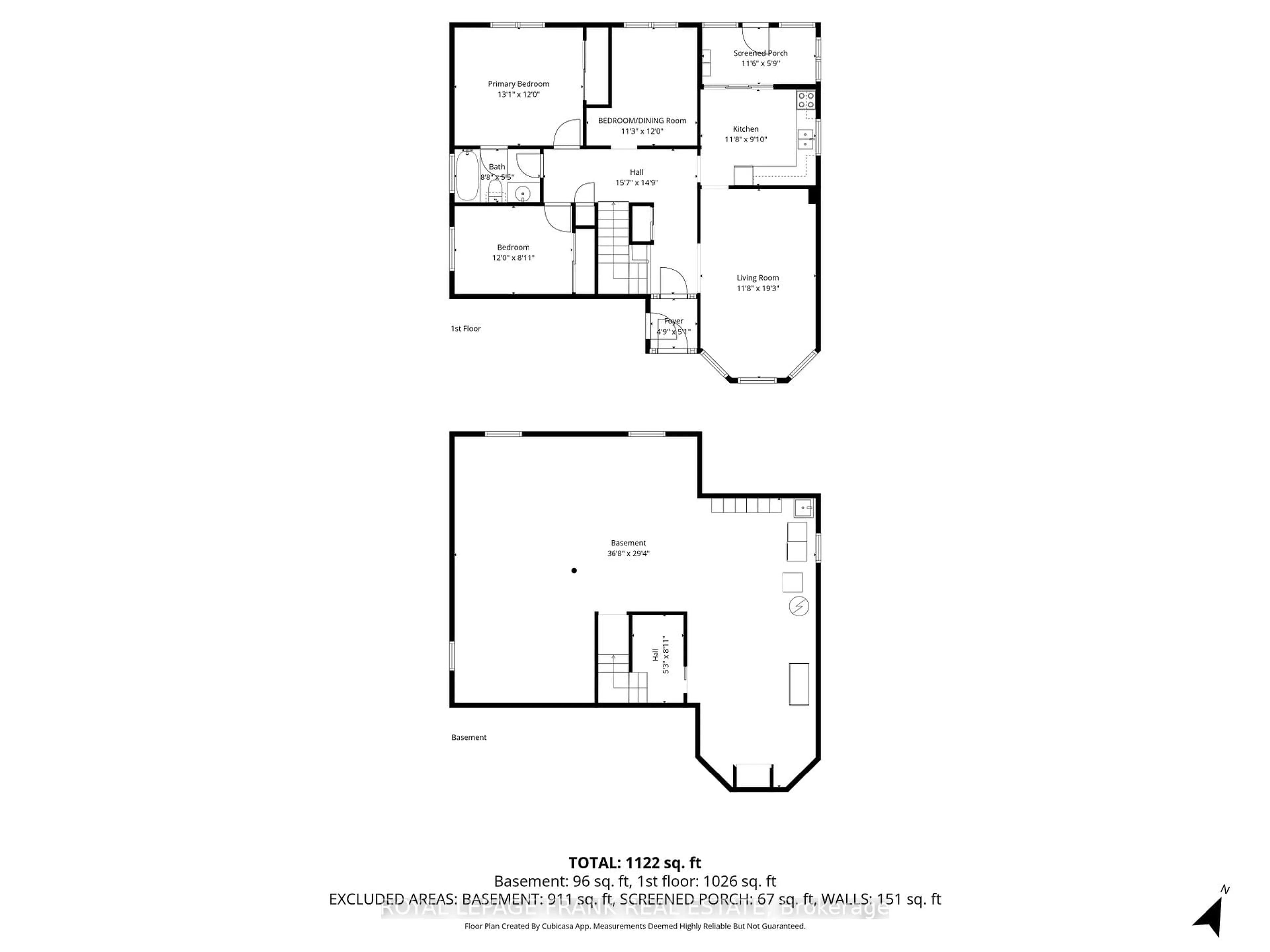 Floor plan for 168 Elgin St, Kawartha Lakes Ontario K9V 6B3
