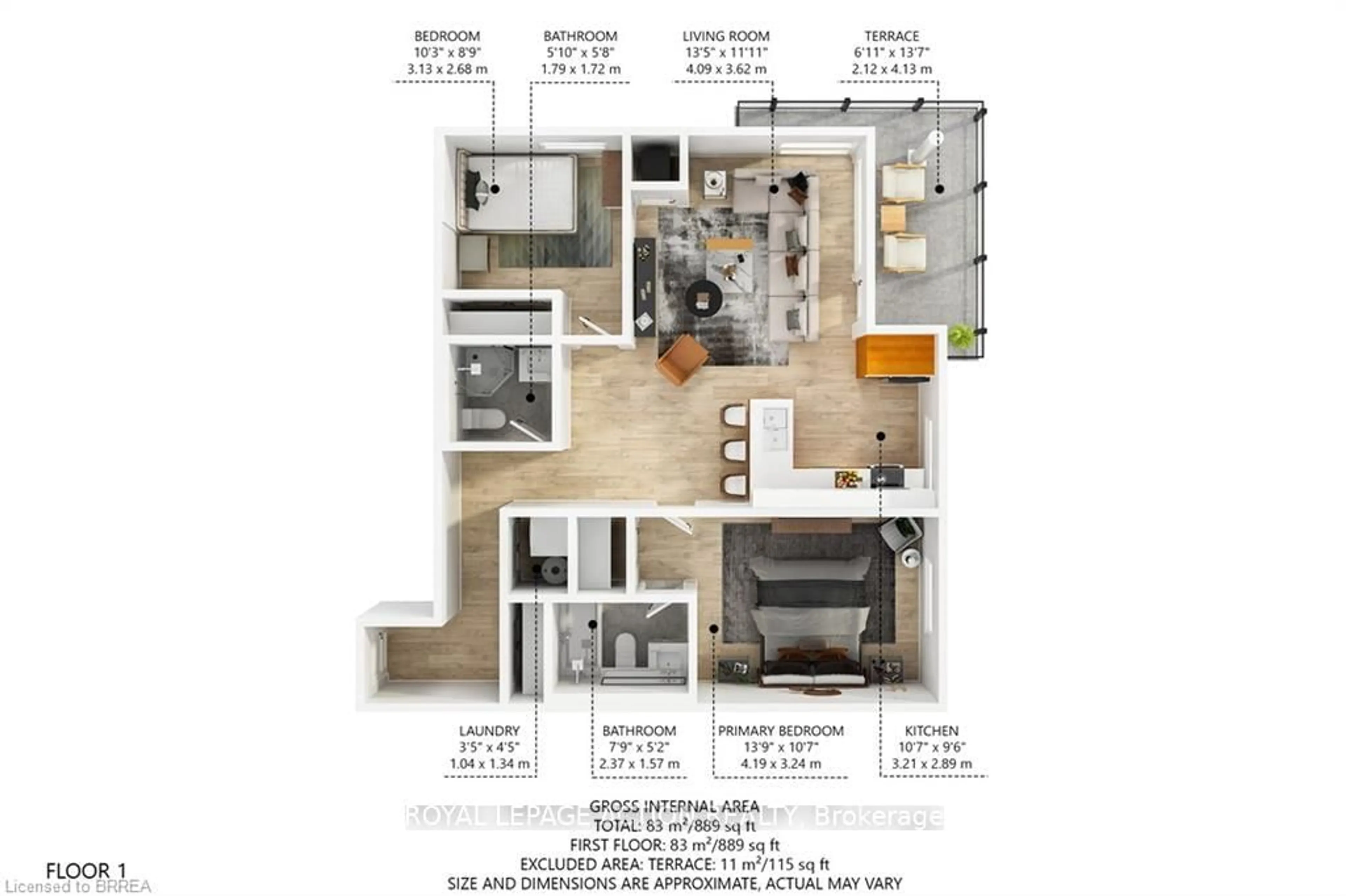 Floor plan for 34 Norman St #212, Brantford Ontario N3R 2Y1