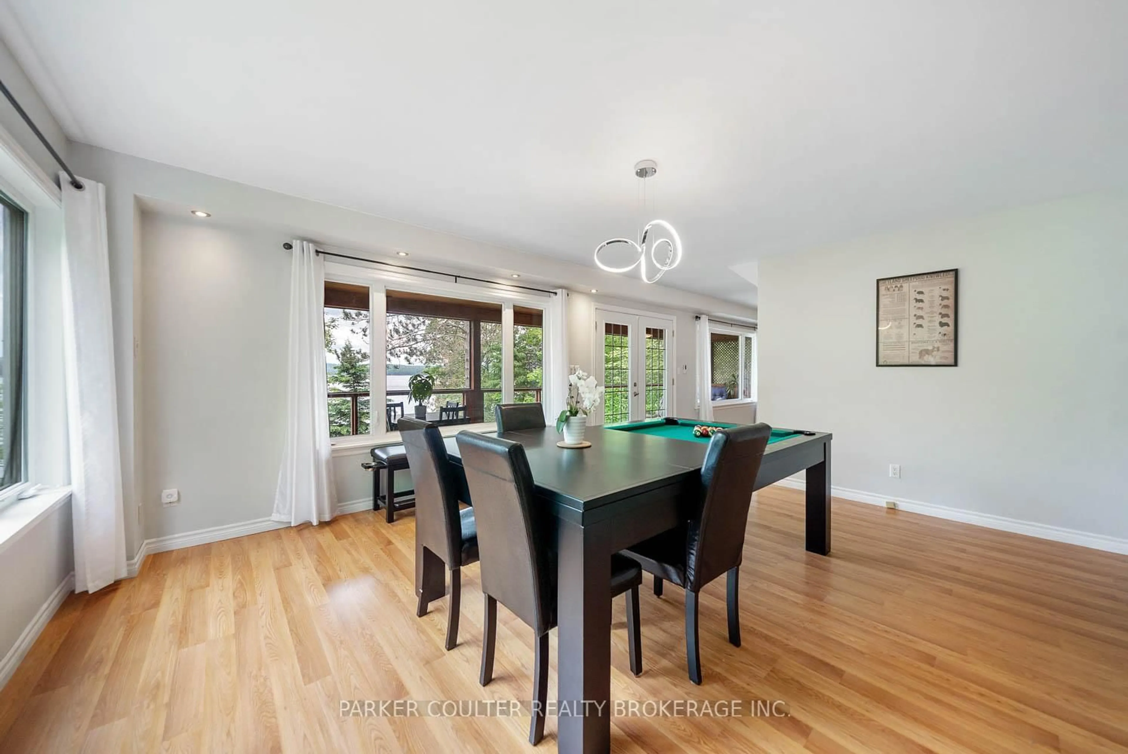 Dining room, wood/laminate floor for 1033 Harvest Moon Lane, Algonquin Highlands Ontario K0M 1S0