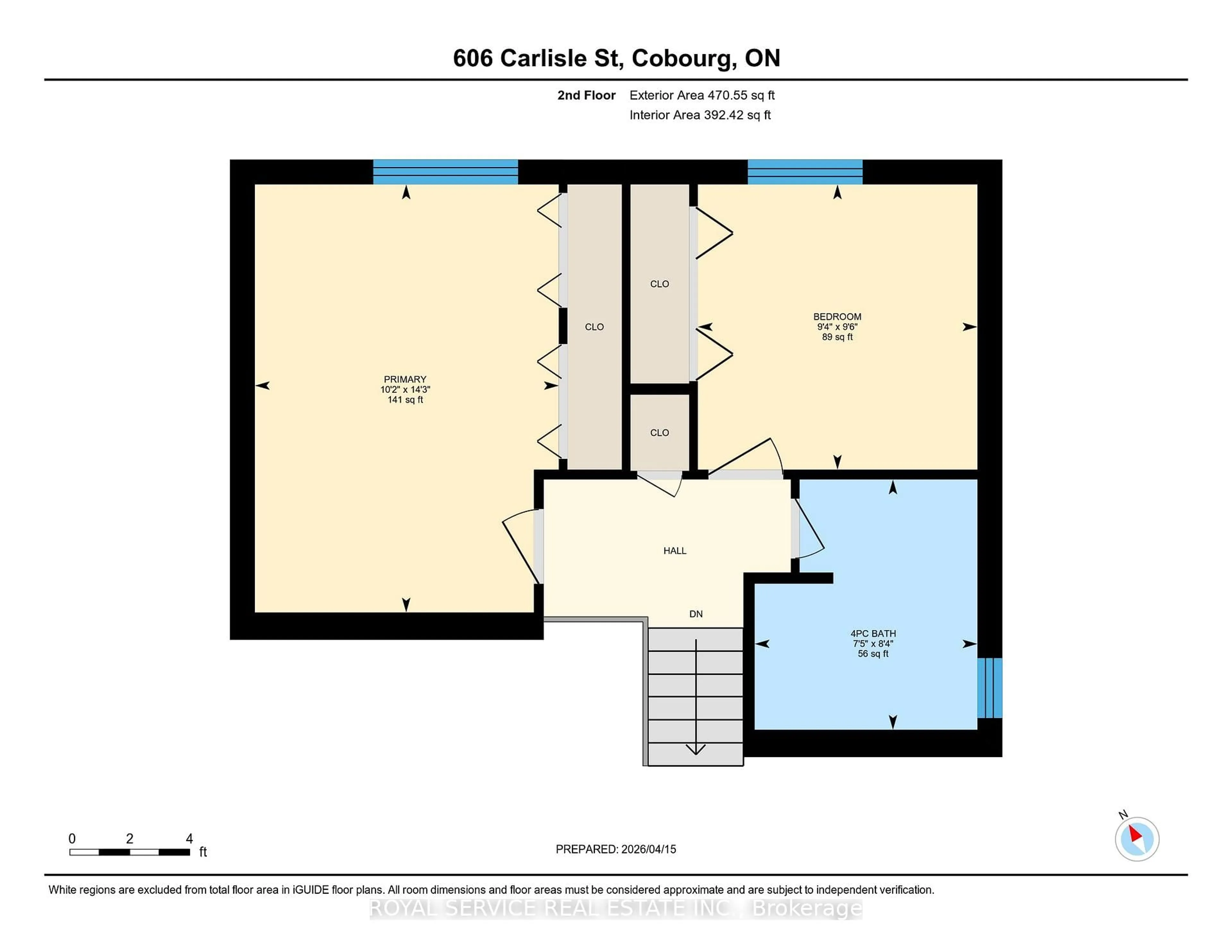 Floor plan for 606 Carlsle St, Cobourg Ontario K9A 1X6