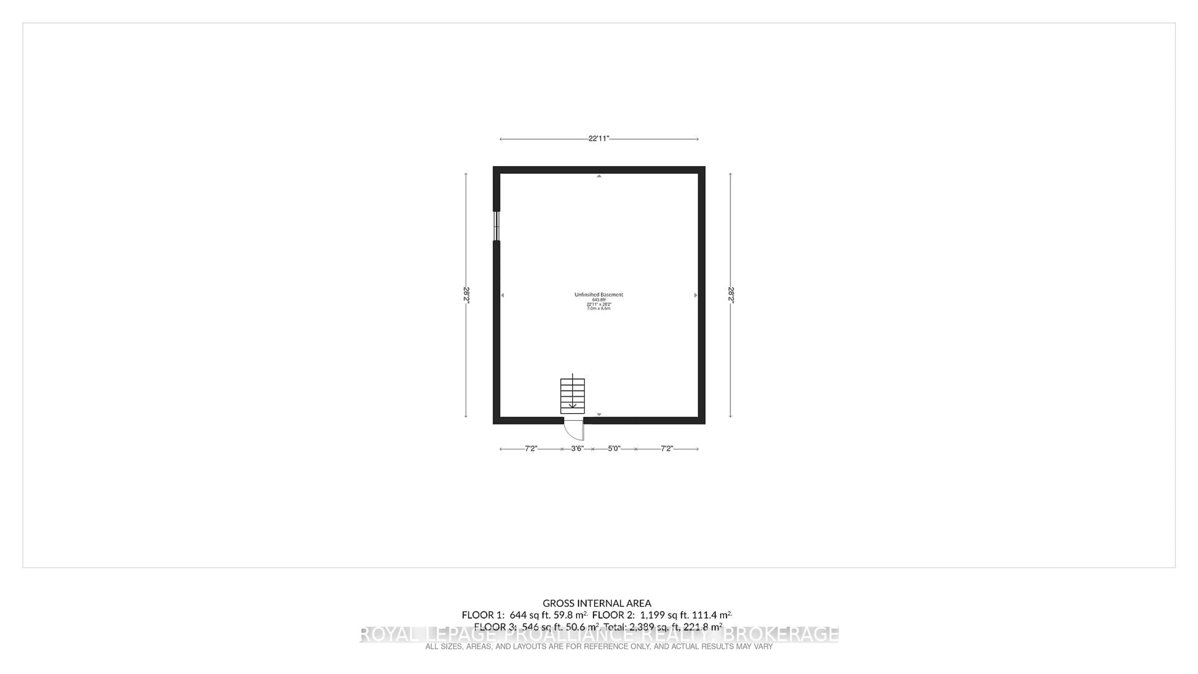 Floor plan for 530 Roosevelt Dr, Kingston Ontario K7M 4B1