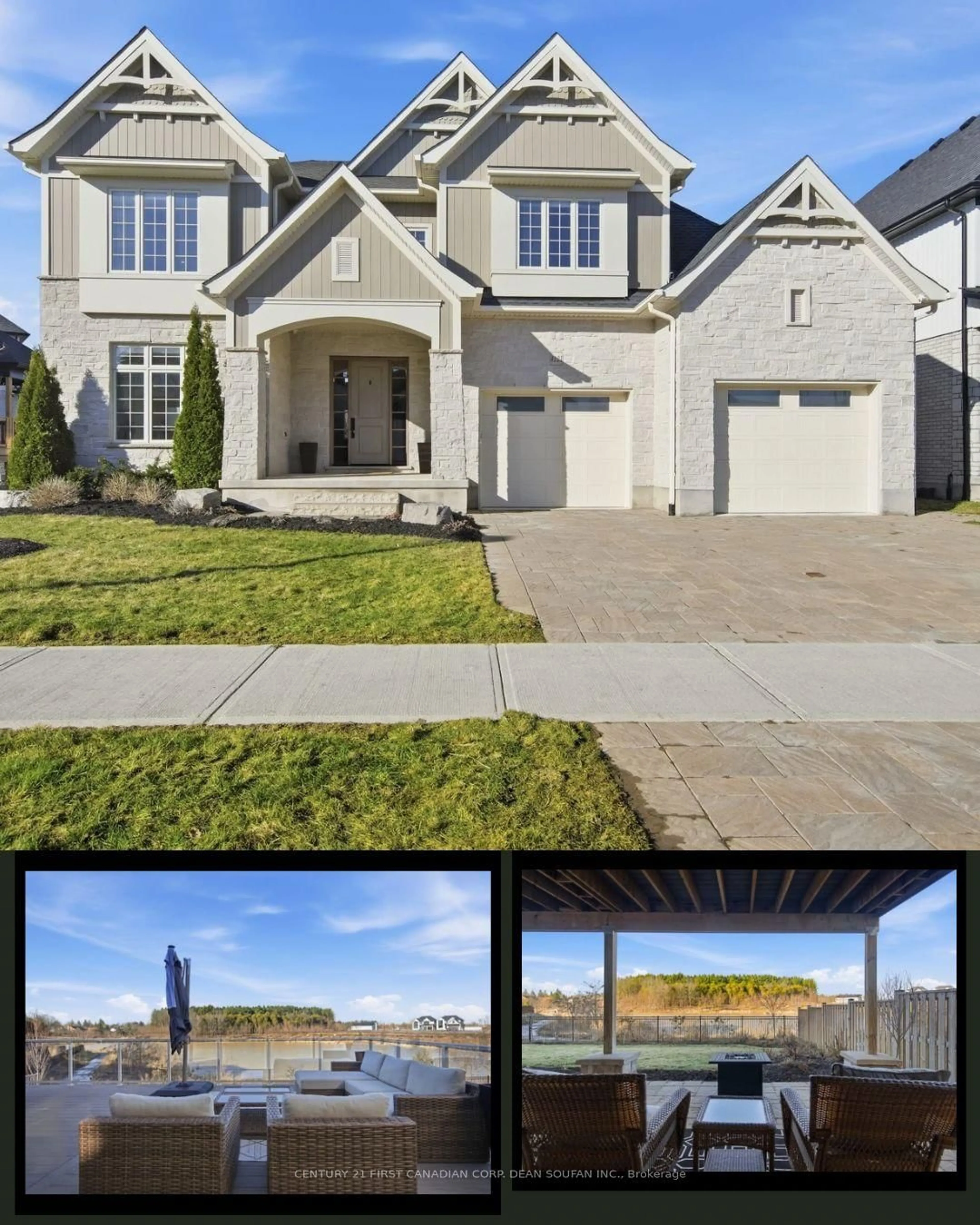 Home with brick exterior material, water/lake/river/ocean view for 4121 Winterberry Dr, London South Ontario N6P 0H6