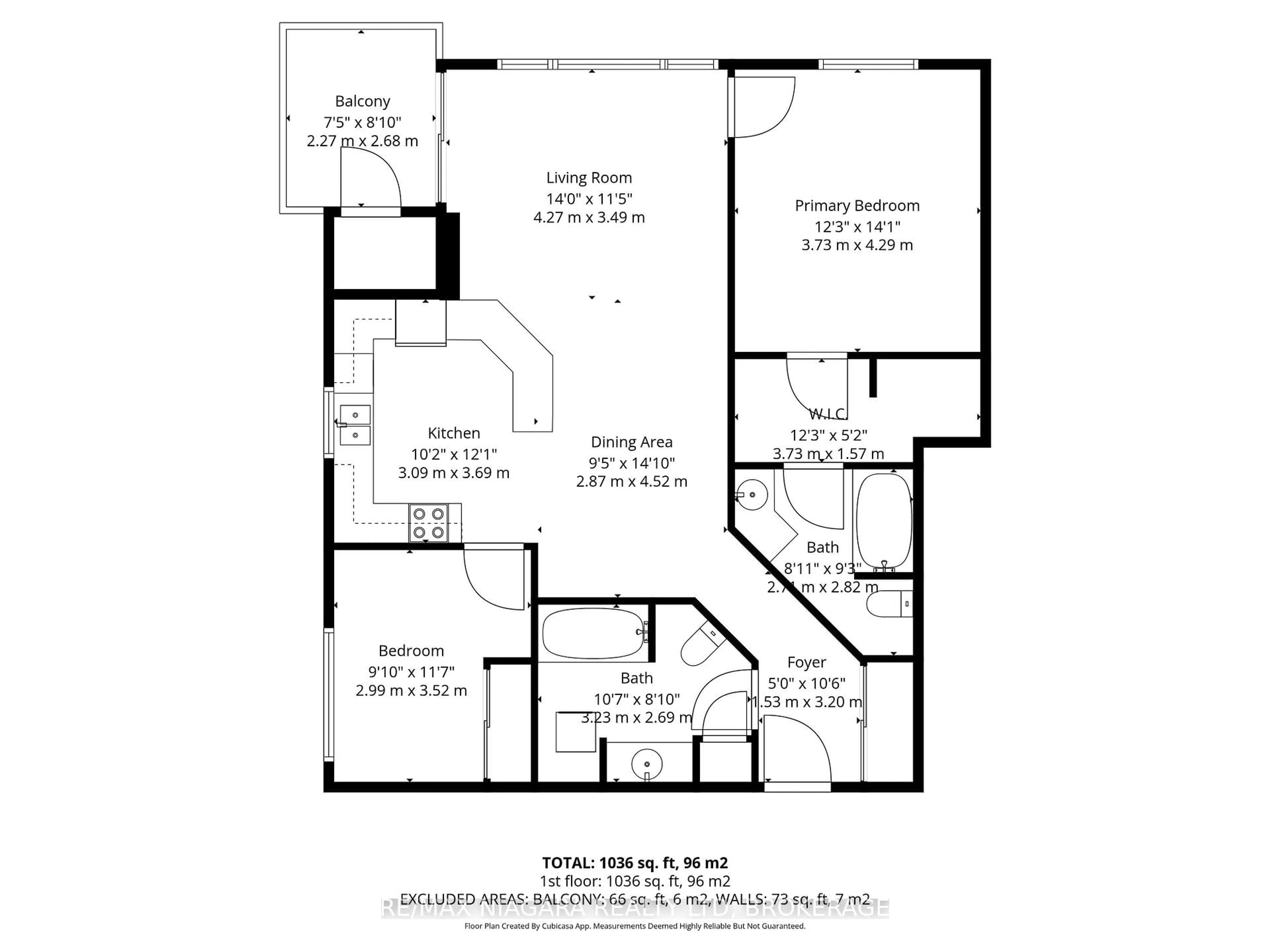 Floor plan for 379 Scott St #209, St. Catharines Ontario L2M 3W2