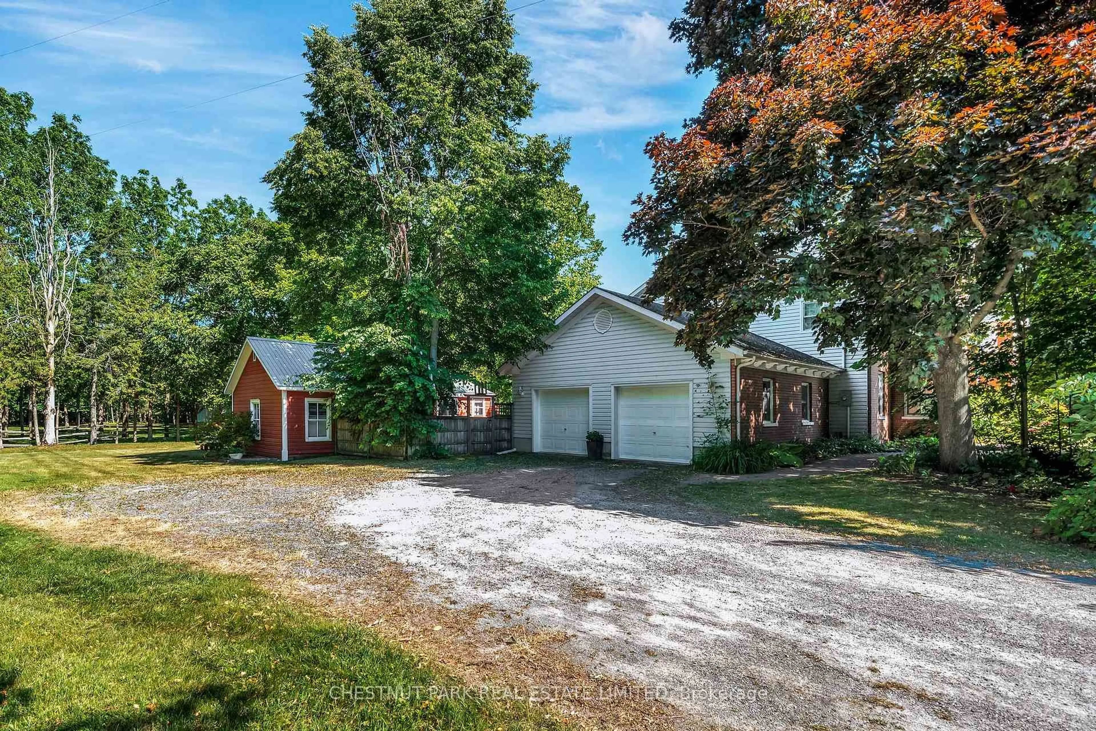 A pic from outside/outdoor area/front of a property/back of a property/a pic from drone, street for 1716 County Rd 12, Prince Edward County Ontario K0K 2T0