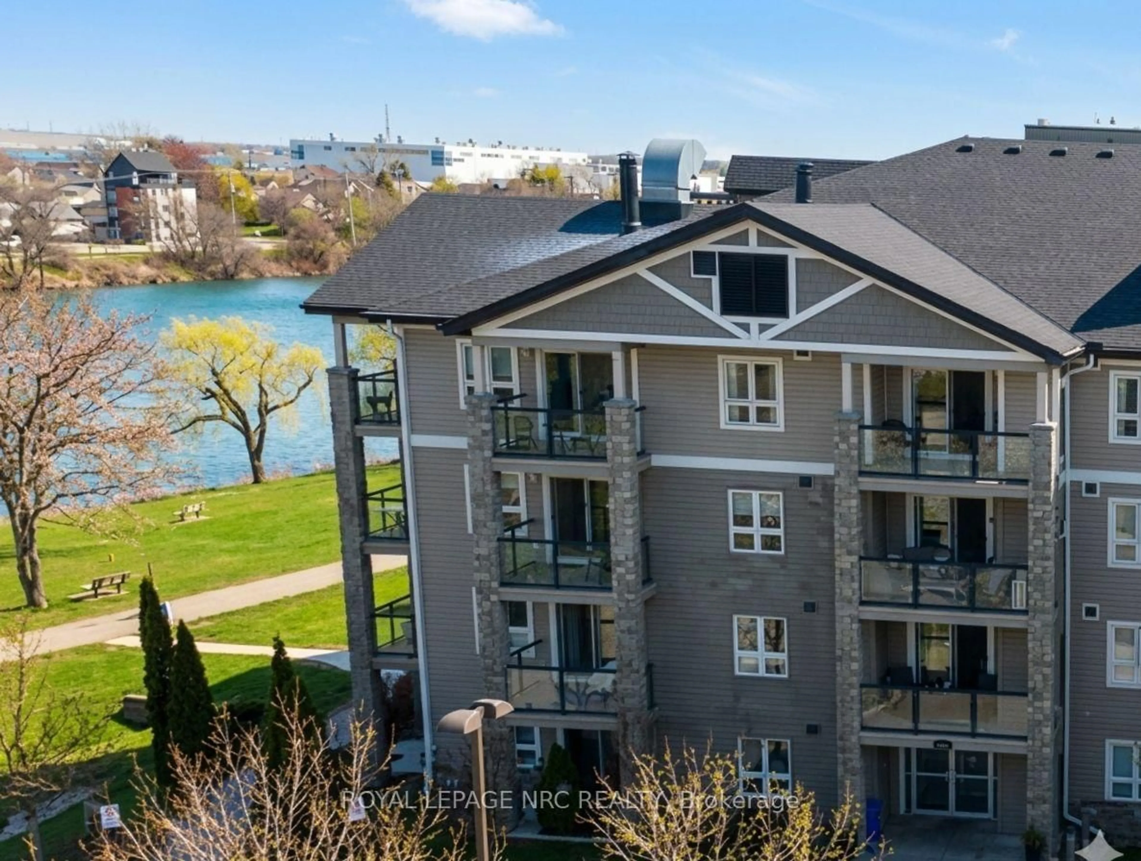A pic from outside/outdoor area/front of a property/back of a property/a pic from drone, water/lake/river/ocean view for 330 Prince Charles Dr #1209, Welland Ontario L3C 7B3